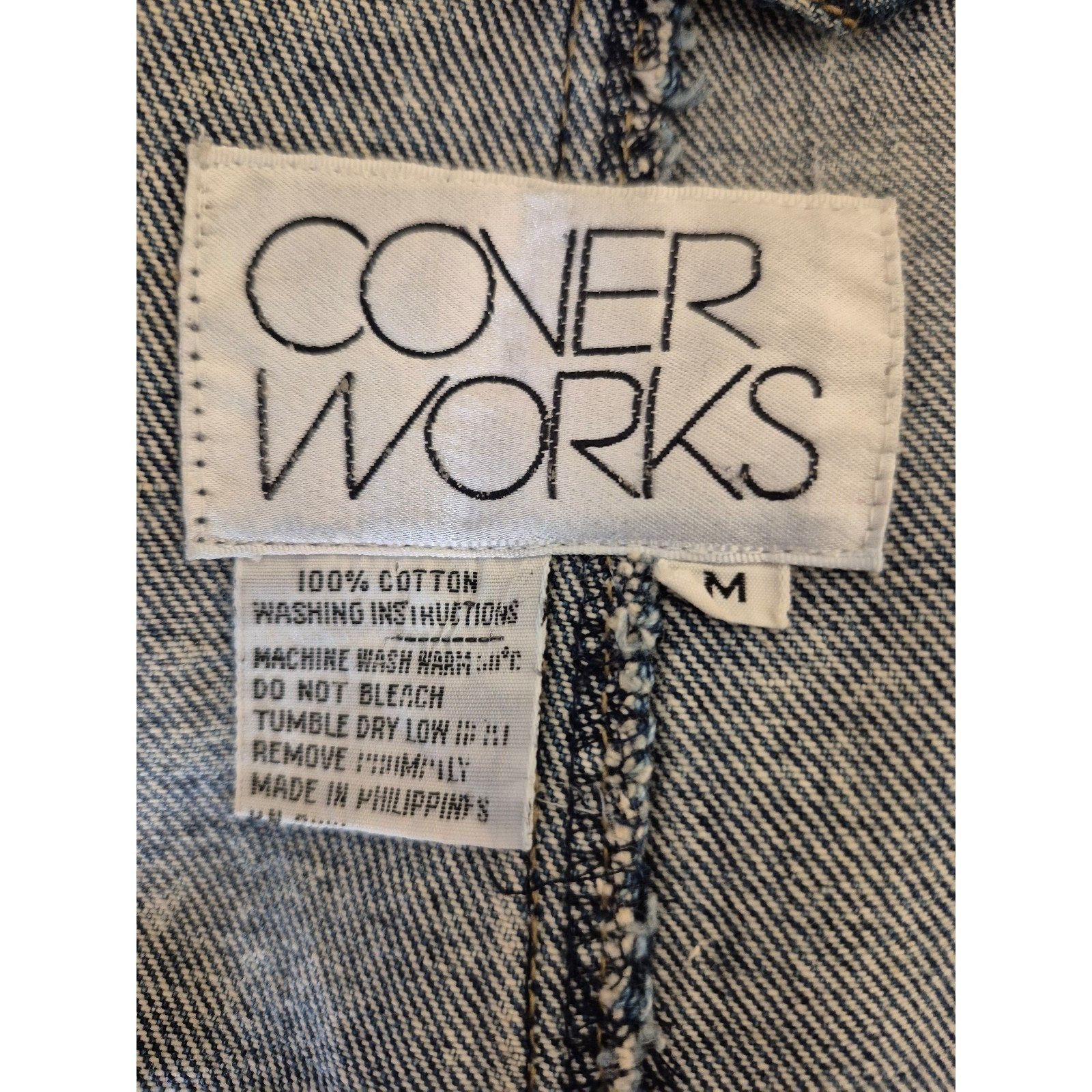 Vintage Vintage 80s 90s Womens Denim Trench Coat Long Acid Wash Deni Size M / US 6-8 / IT 42-44 - 7 Thumbnail