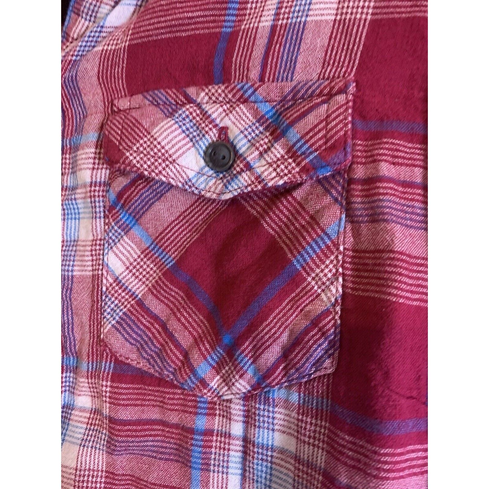 Boston Traders Boston Traders Women's Flannel Hoodie Shirt M Plaid Size M / US 6-8 / IT 42-44 - 4 Thumbnail
