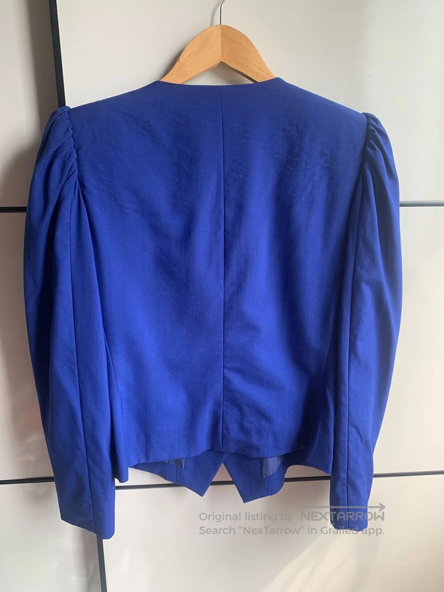 Saint Laurent Paris YSL Vintage Navy Horn. Size M / US 6-8 / IT 42-44 - 5 Thumbnail