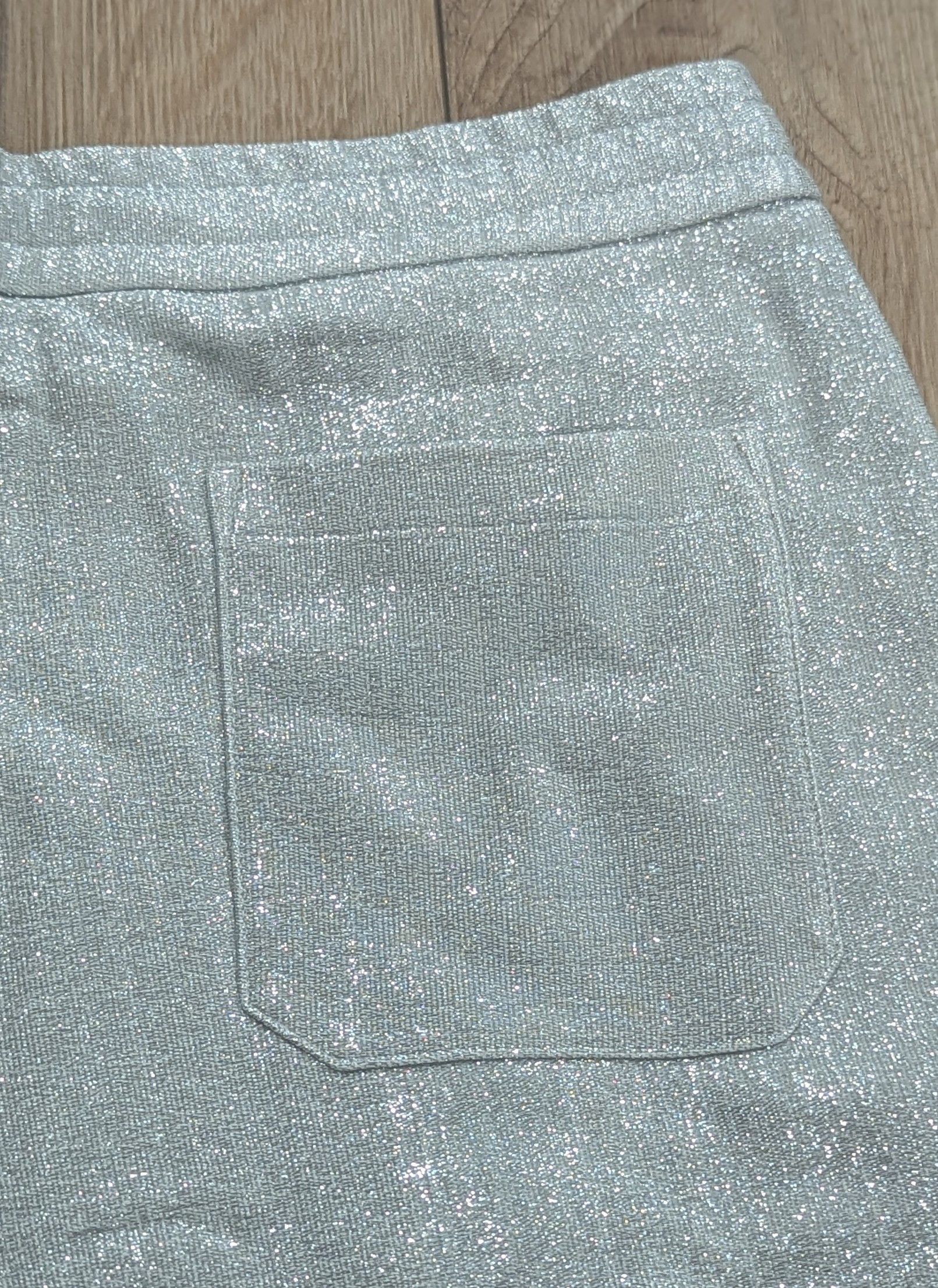 Valentino Valentino Metallic Logo Drawstring Sweat Shorts Silver M Size US 32 / EU 48 - 4 Thumbnail