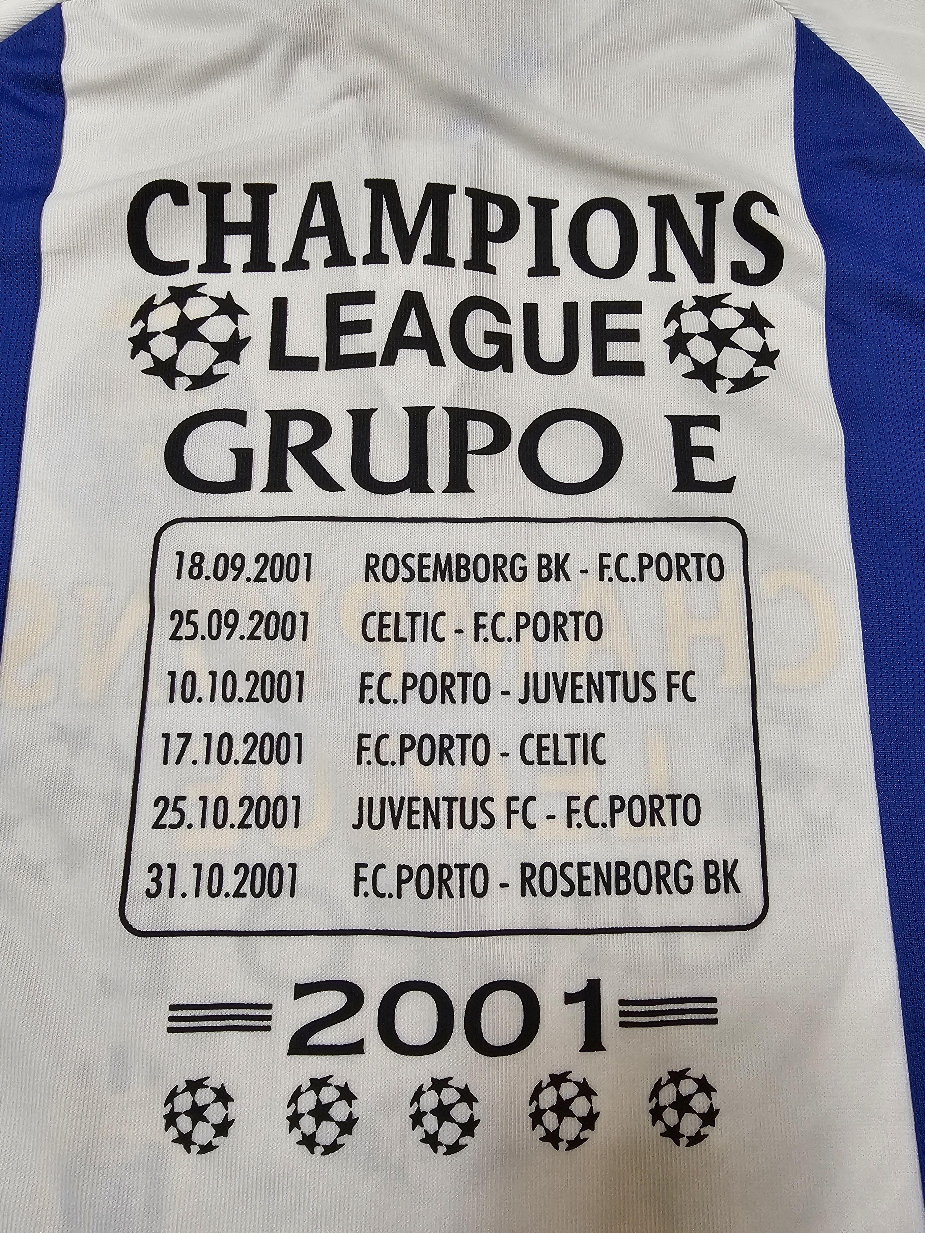 All Sport × Vintage PORTO 2001 CHAMPIONS LEAGUE FOOTBALL SHIRT SOCCER JERSEY Size US S / EU 44-46 / 1 - 6 Thumbnail