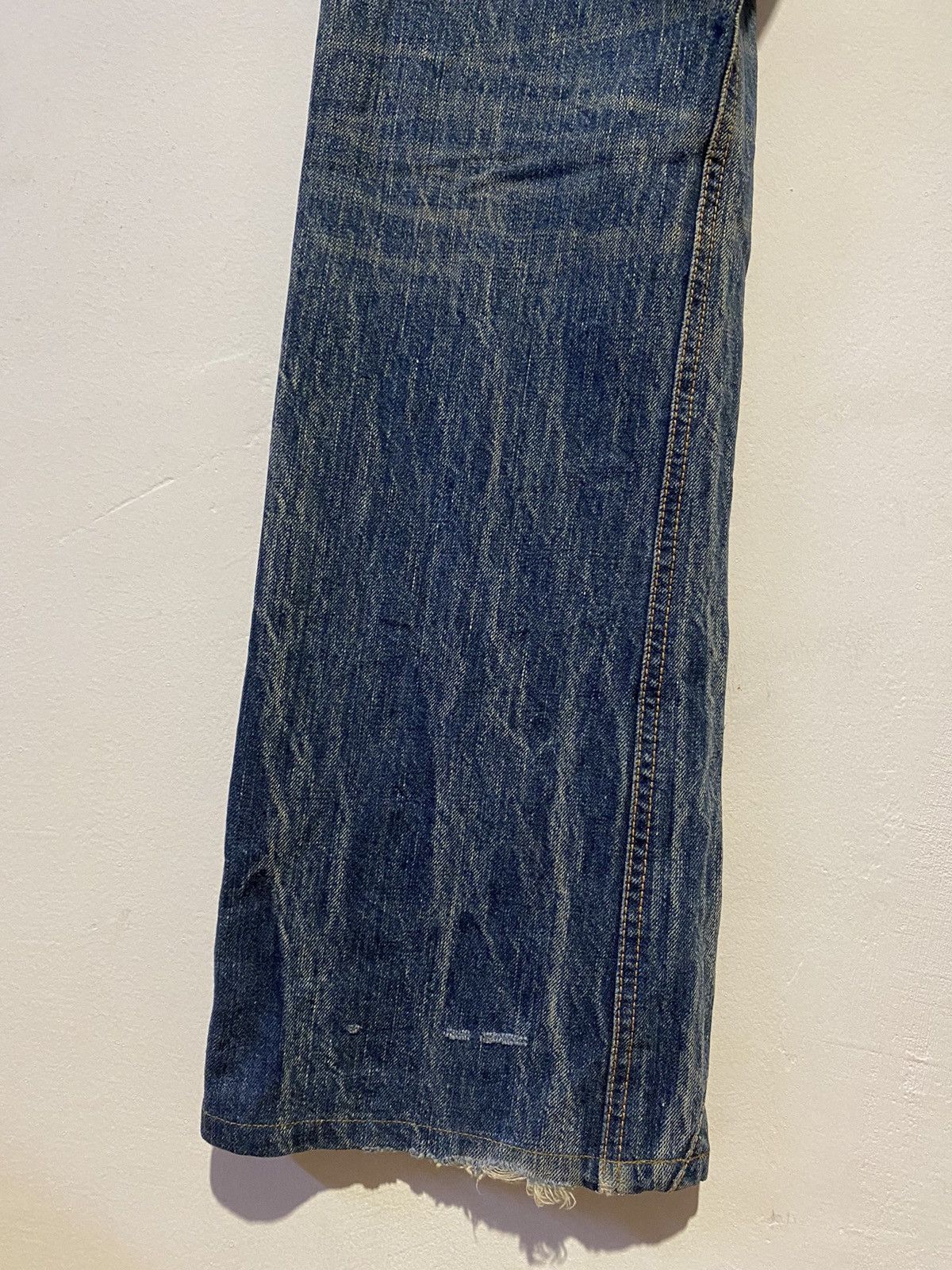 Edwin × If Six Was Nine × Kapital Edwin Rude Zero Distressed Wash Flared Denim Pants Size US 32 / EU 48 - 8 Thumbnail