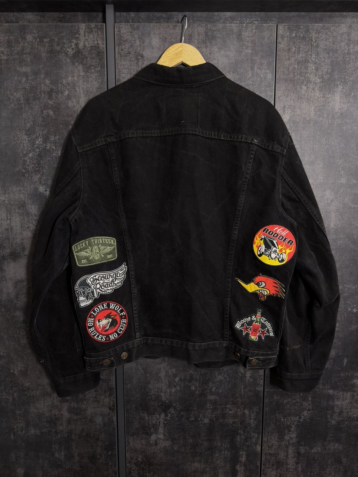 Levi's Vinatge 80s Levis Patched Washed Denim Jacket Acne Hedi Raf Size US L / EU 52-54 / 3 - 7 Thumbnail