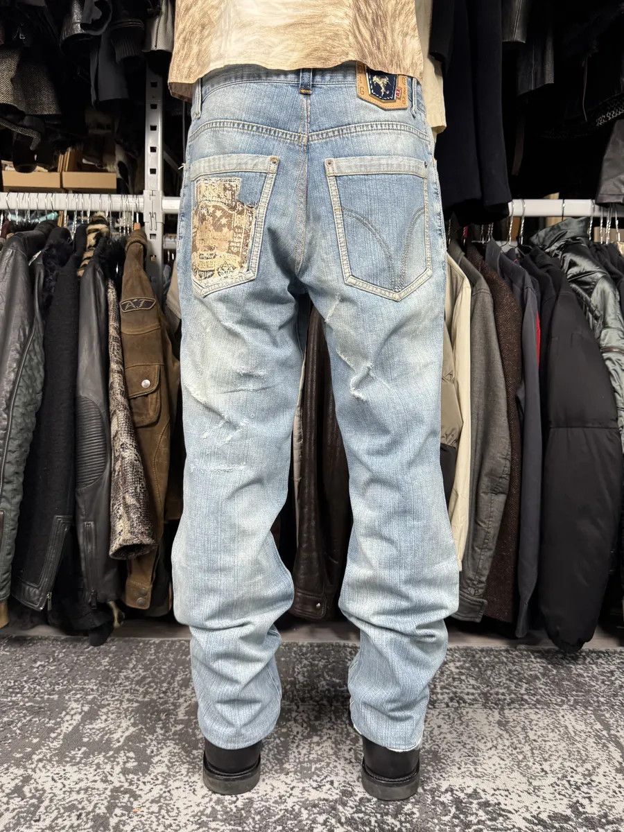 Dolce & Gabbana SS2006 Dolce & Gabbana Blue Distressed Contemporary Denim Jeans Size US 32 / EU 48 - 1 Thumbnail