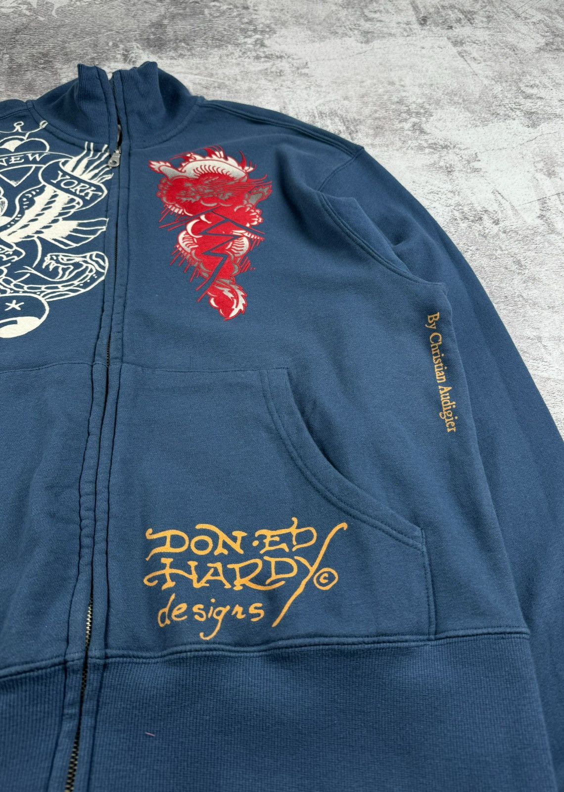 Ed Hardy Ed Hardy Y2K Sweatshirt Zip Bomber Hoodie Pullovover Size US XL / EU 56 / 4 - 14 Thumbnail