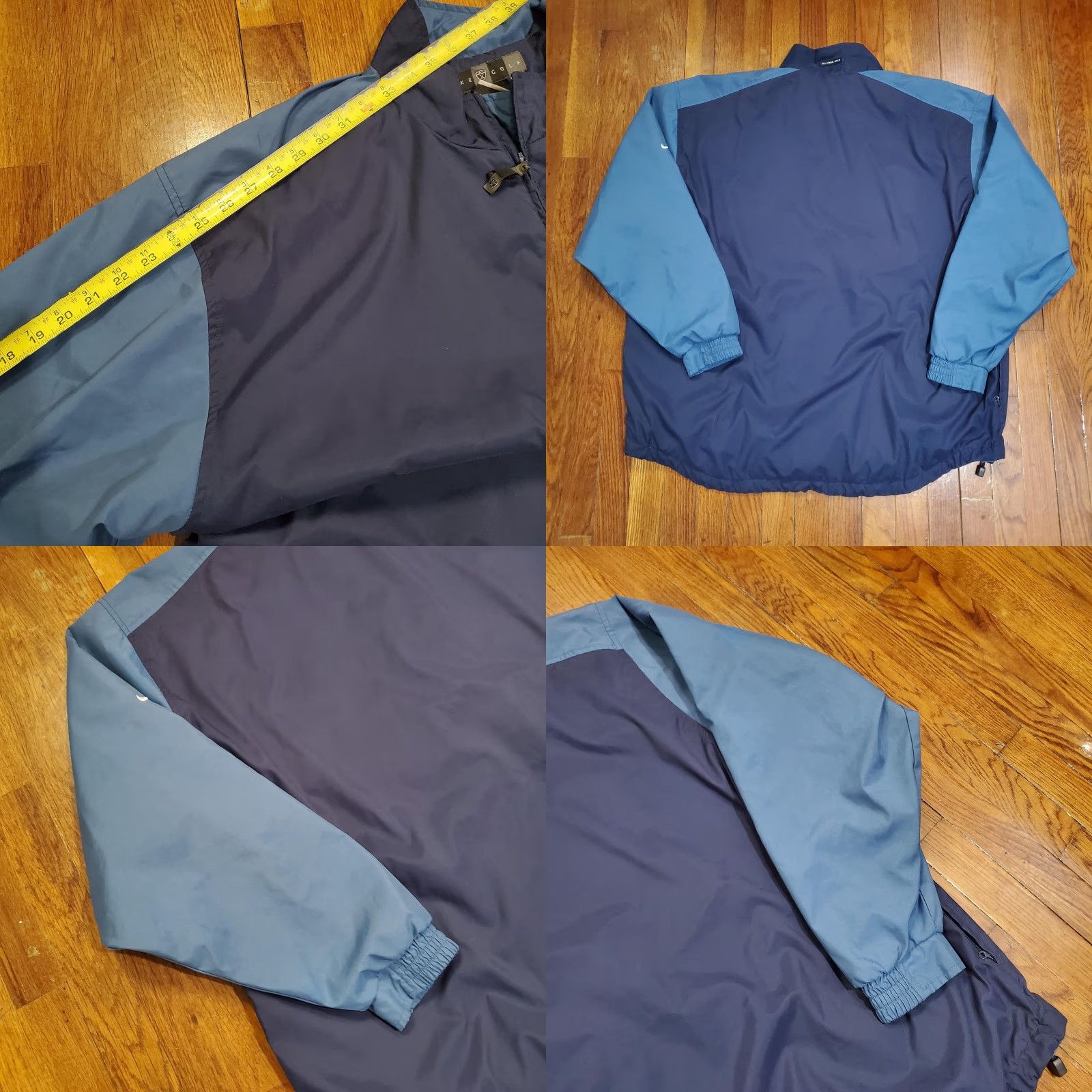 Nike Nike Golf Windbreaker Jacket Mens XL Blue 1/4 Zip Clima-FIT Swoosh Logo Colorblock Pullover Size US XL / EU 56 / 4 - 8 Thumbnail
