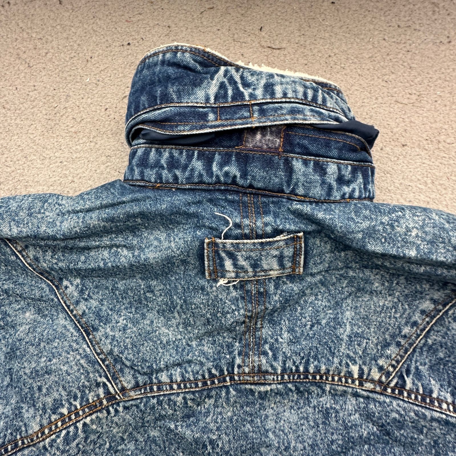 Other Vintage H Valentina Sherpa Denim Acid Wash Jacket Mens XL Size US XL / EU 56 / 4 - 14 Thumbnail