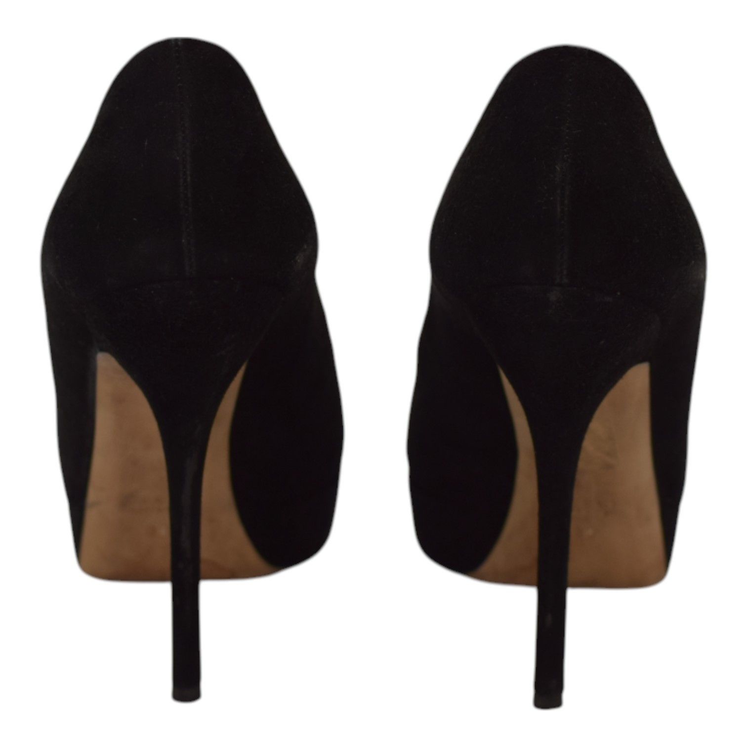 Gucci Gucci Black Suede Leather Almond Toe Classic Heel Platform Size US 9 / IT 39 - 4 Thumbnail