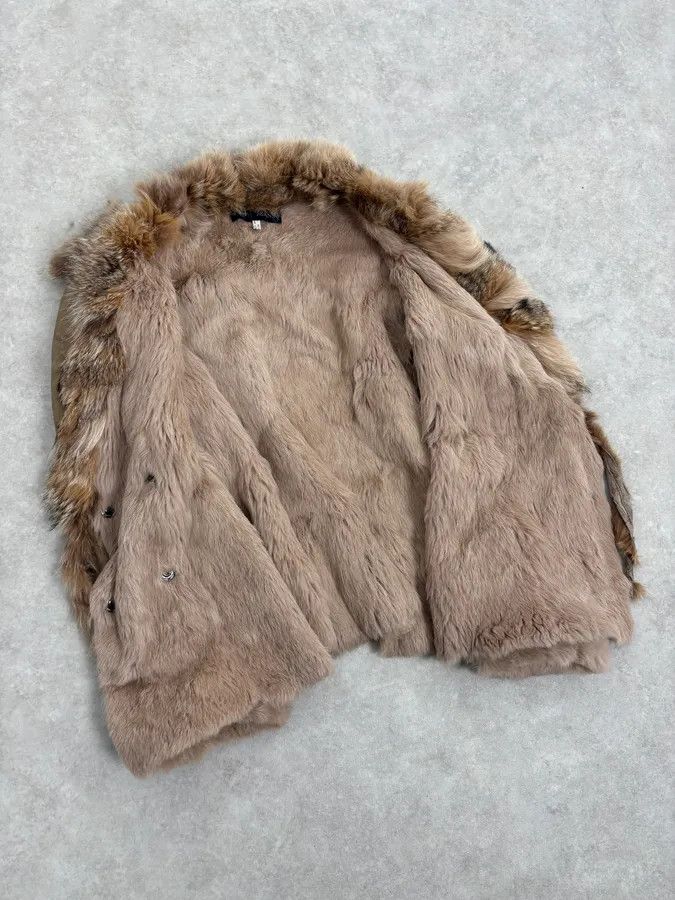 Armani 2000s Armani Beige Fur Lined Leather Jacket Size M / US 6-8 / IT 42-44 - 7 Thumbnail