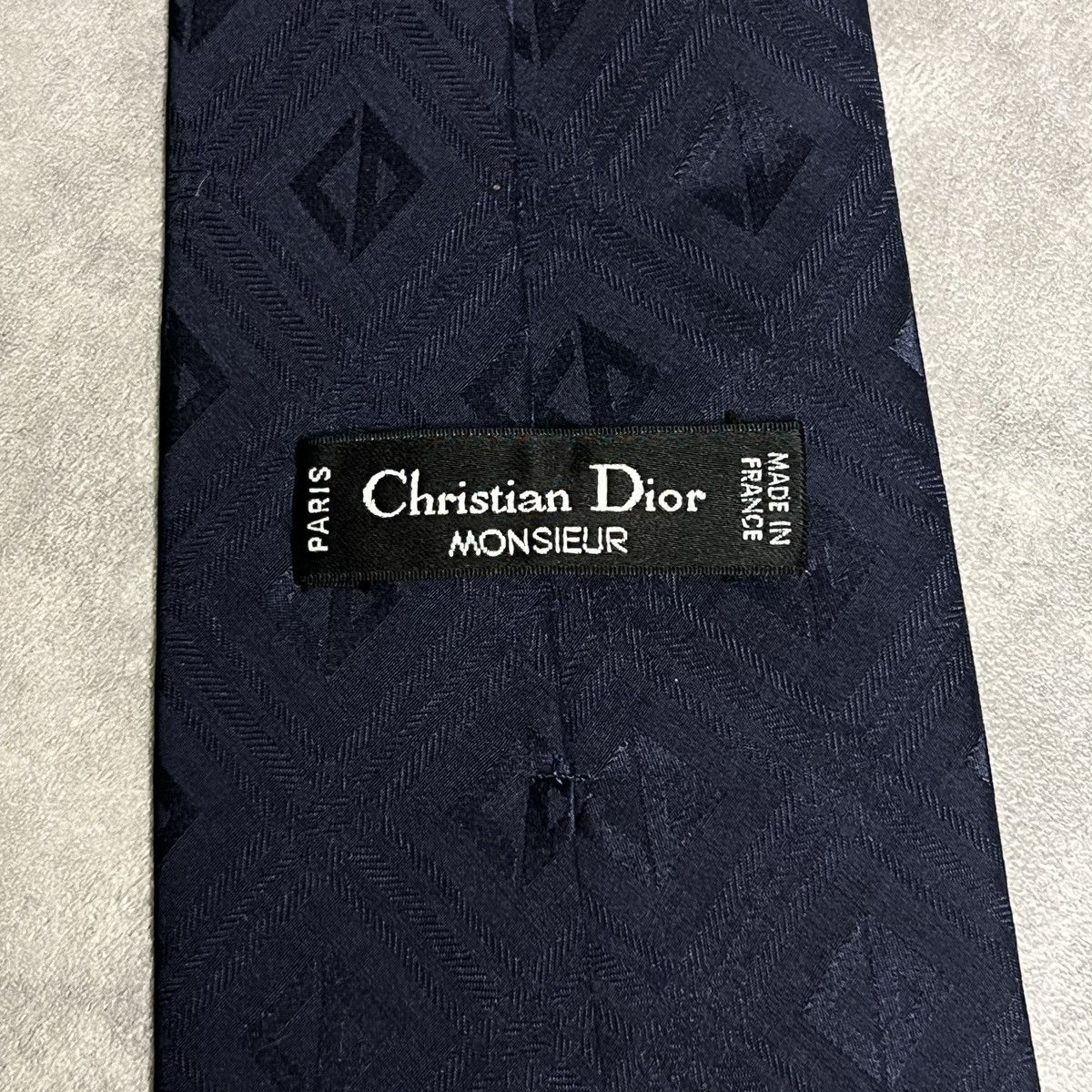 Christian Dior Monsieur Christian Dior Monsieur monogram diamond logo tie Size ONE SIZE - 9 Thumbnail