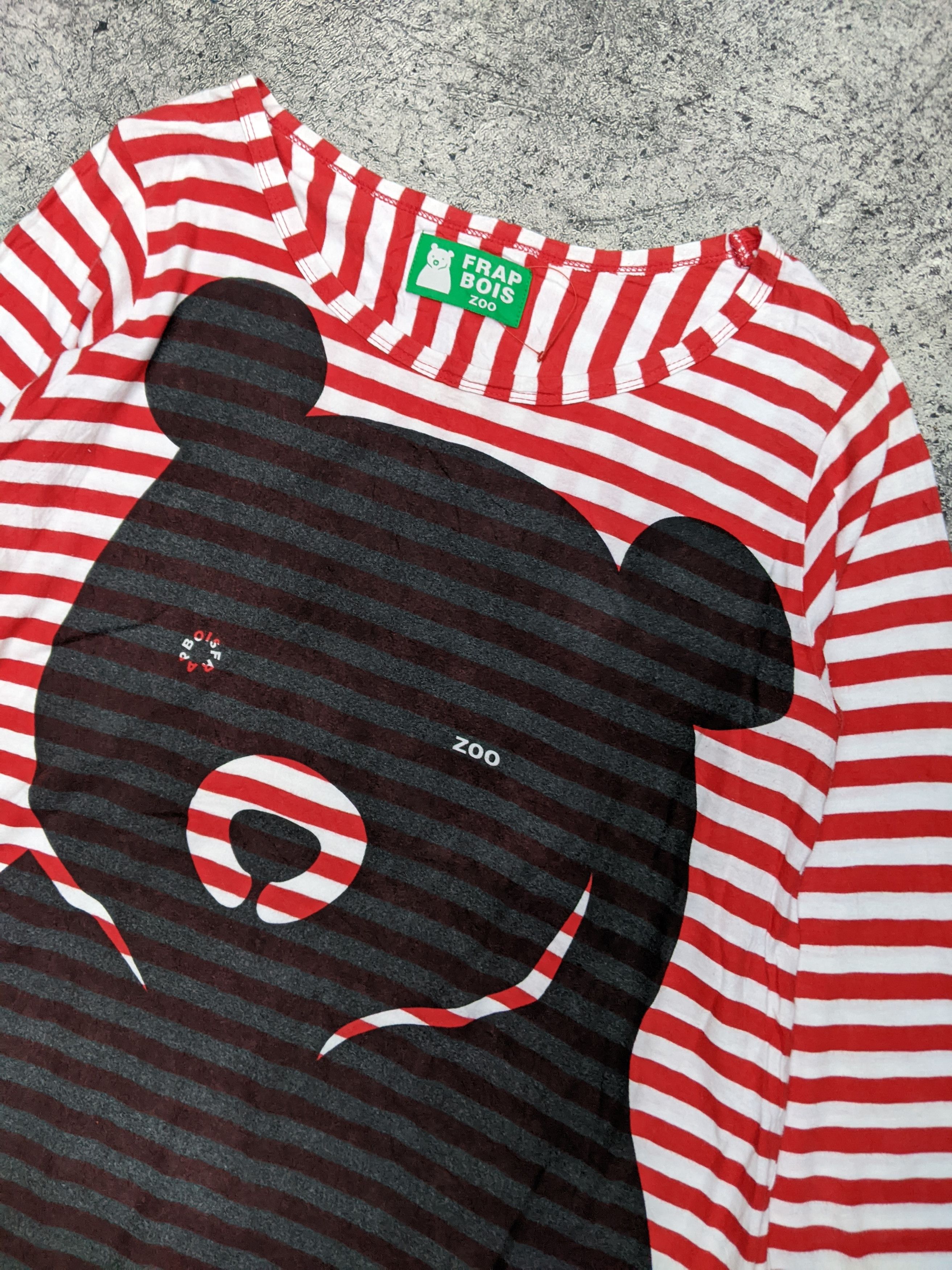 Frapbois Frapbois Zoo Panda Stripes T Shirt Size S / US 4 / IT 40 - 7 Thumbnail