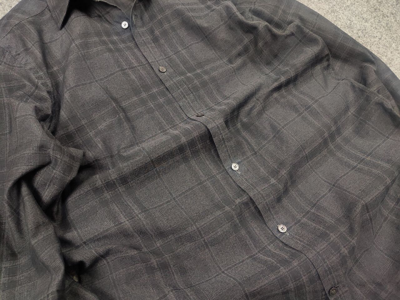 Burberry Burberry London Gray Nova Check Long Sleeve Button Shirt Size US S / EU 44-46 / 1 - 8 Thumbnail