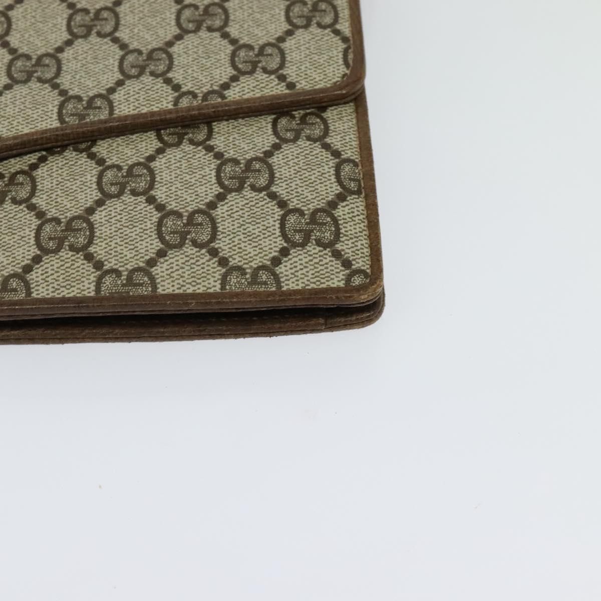 Gucci GUCCI GG Supreme Web Sherry Line Shoulder Bag Pvc Beige Gold Size ONE SIZE - 12 Thumbnail