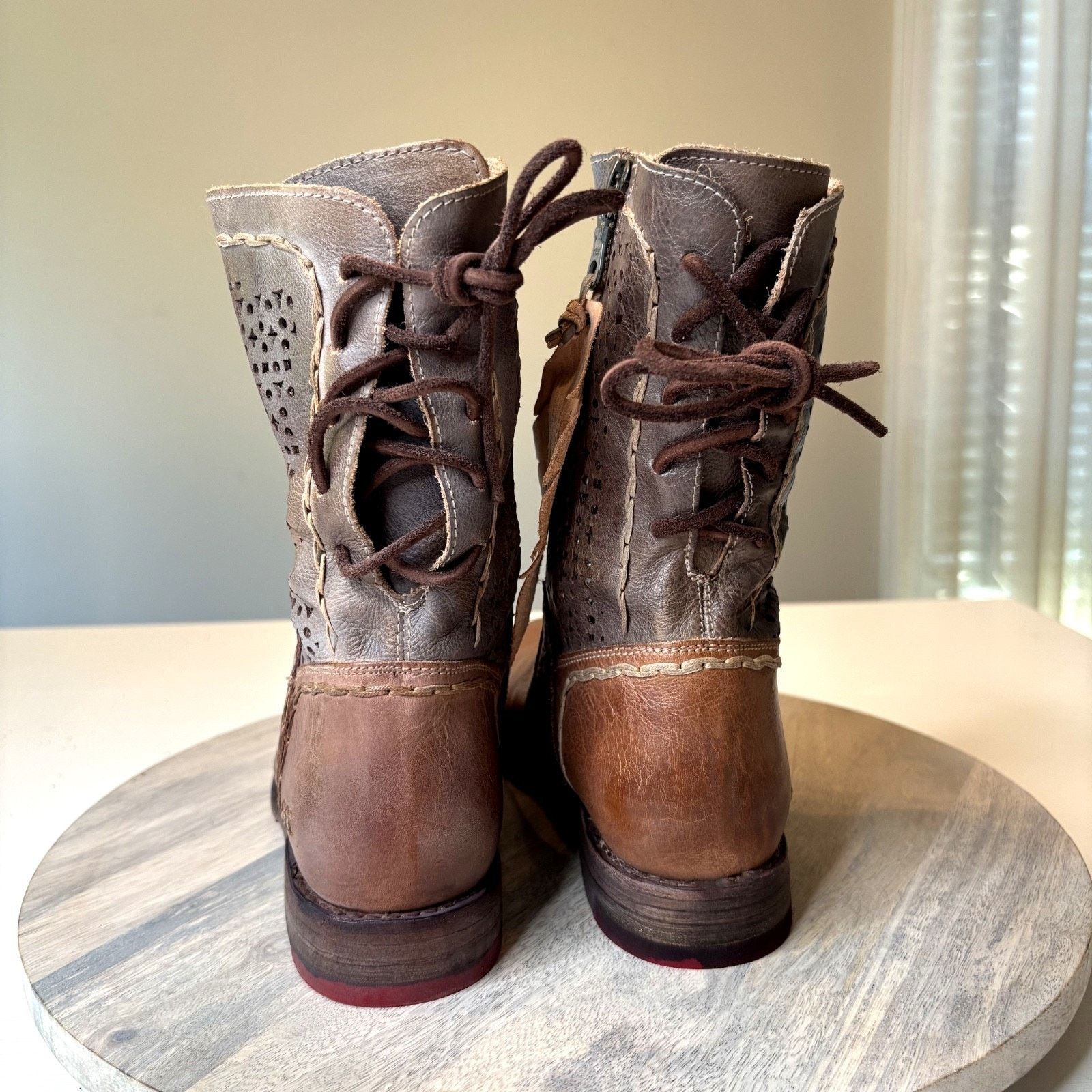 Bed Stu Bed Stu Cobbler Cheshire Boots 8 Leather Zip Boho Western Size US 8 / IT 38 - 8 Thumbnail