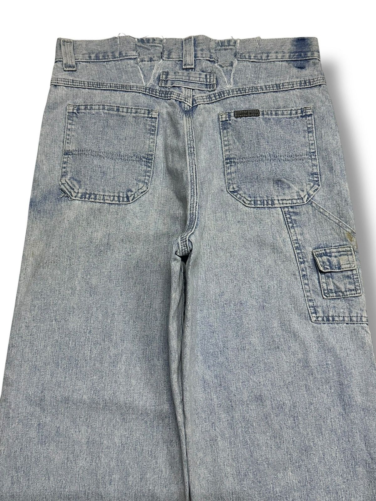 Lee Riveted Lee Baggy Loose Distressed Jeans With Faded Wash Size US 32 / EU 48 - 5 Thumbnail