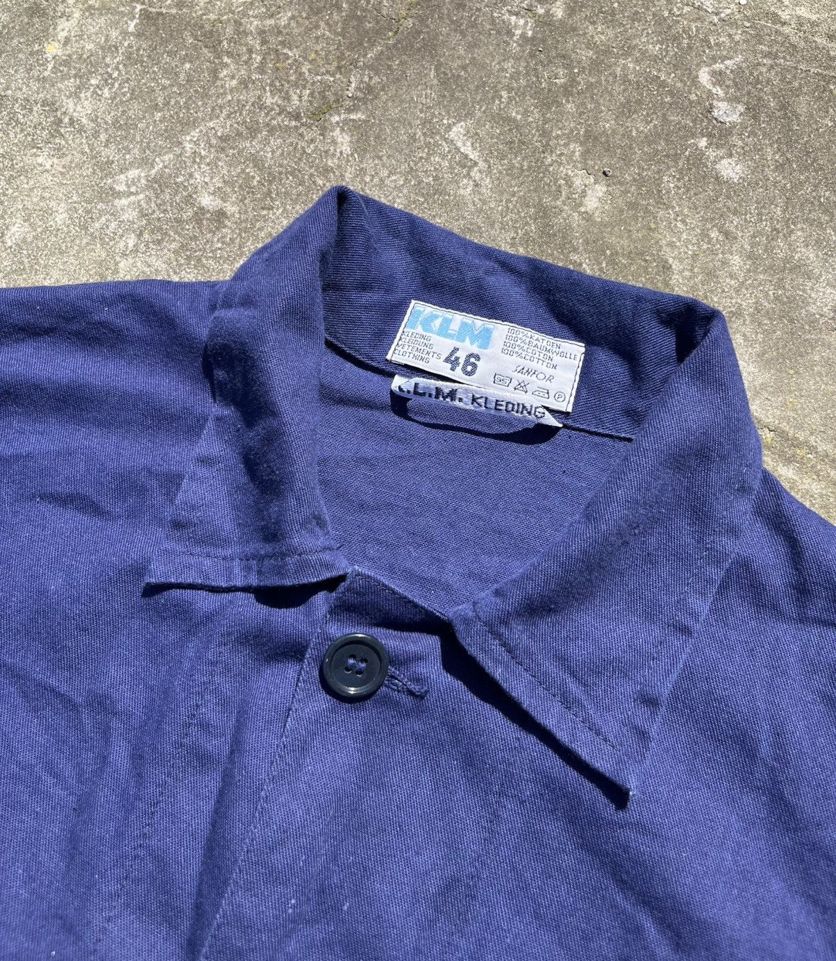 Vetra Vintage Blue French Work Jacket Chore Coat Sanforized Size US S / EU 44-46 / 1 - 5 Thumbnail