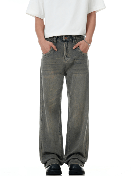Japanese Brand × Jean American vintage dirty dyed distressed washed flared jeans Size US 32 / EU 48 - 1 Thumbnail