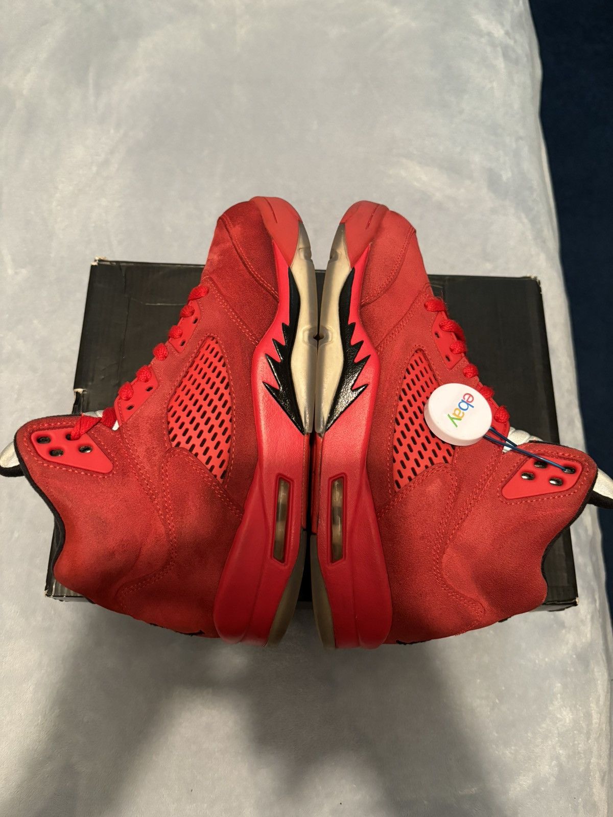 Jordan Brand Air Jordan 5 Retro Red Suede 2017 Size 8 Size US 8 / EU 41 - 3 Thumbnail