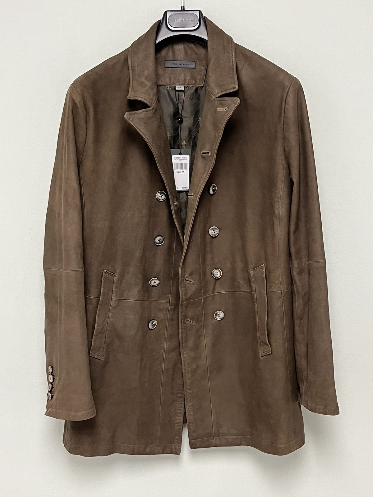 John Varvatos Cut-Away Double Breasted Coat. Size EU 46 USA 36. Size US S / EU 44-46 / 1 - 3 Thumbnail