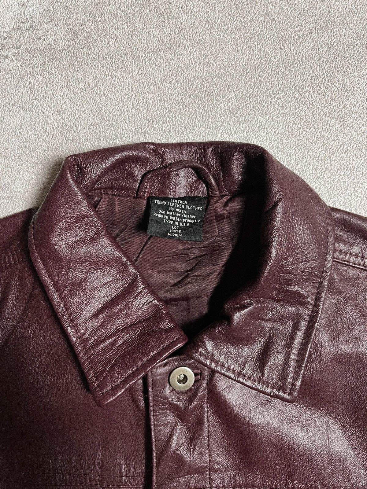Japanese Brand 1990’s Burgundy Type II Leather Jacket Size US M / EU 48-50 / 2 - 4 Thumbnail