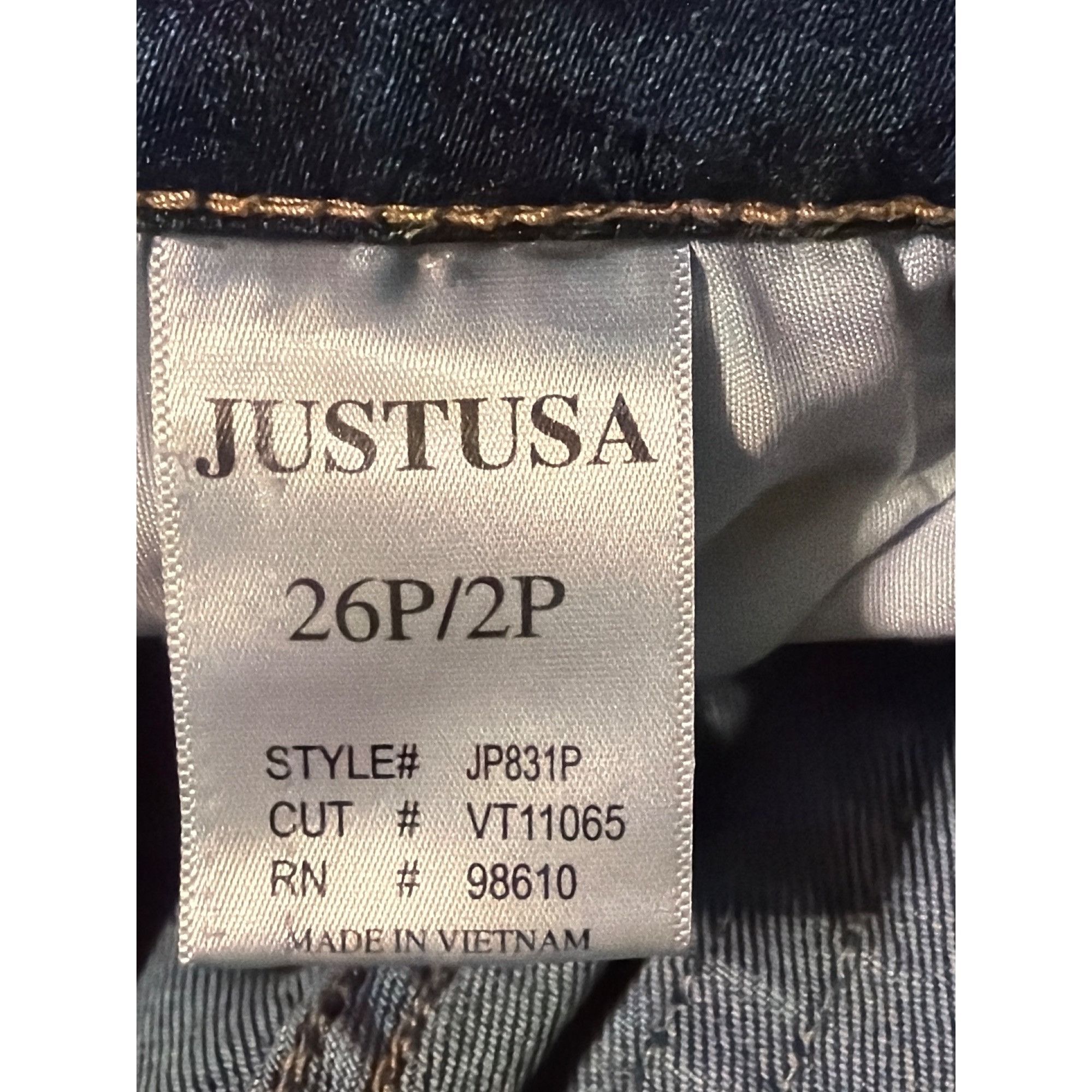 Other Just USA Skinny Jeans Blue Denim Cropped Raw Hem Pockets Siz Size 26" / US 2 / IT 38 - 6 Thumbnail