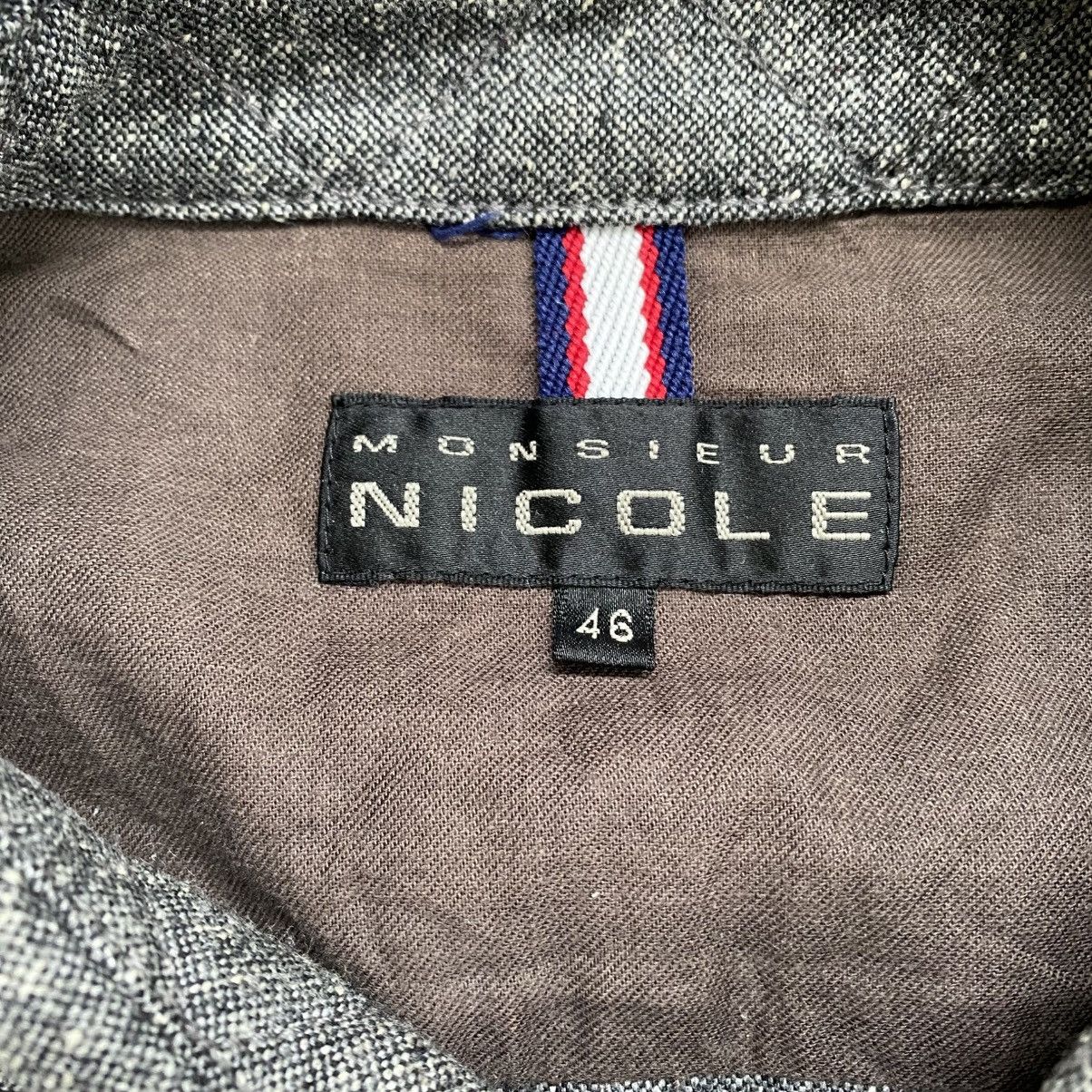 Nicole Club 2000s Monsieur Nicole Grey Button Ups Shirt Size US L / EU 52-54 / 3 - 4 Thumbnail