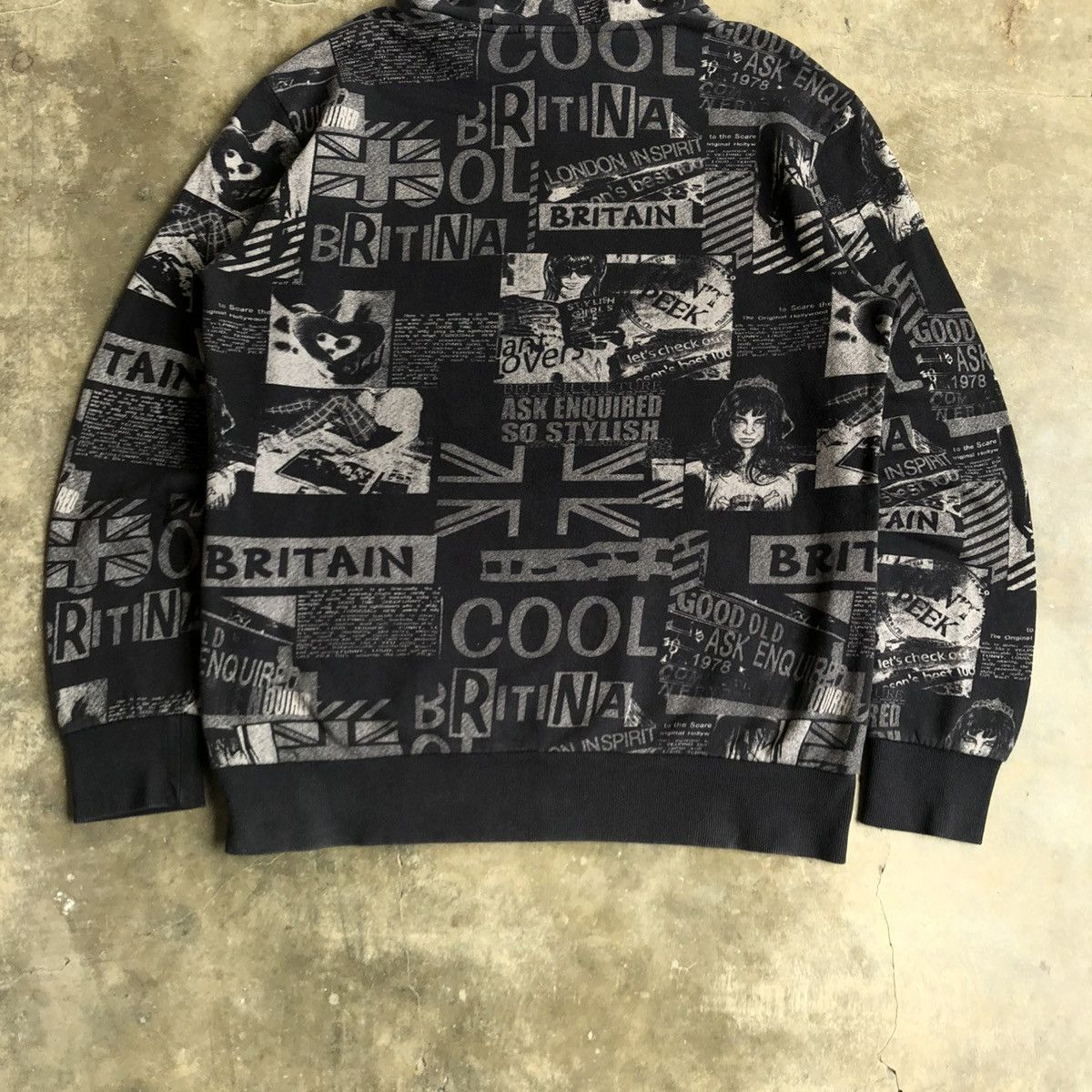 20471120 2000s Ask Enquired British England Poem Punk Style Hoodie Size US XL / EU 56 / 4 - 9 Thumbnail