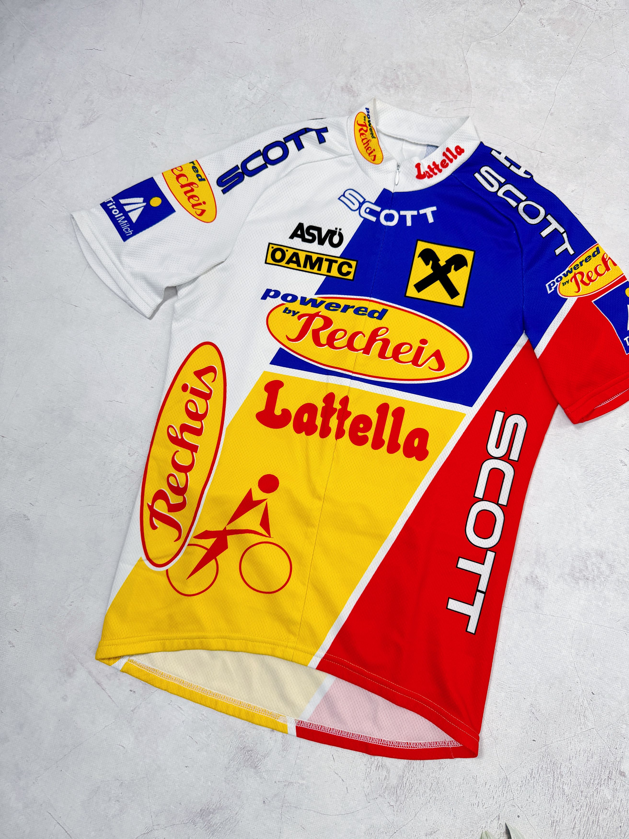 Vintage Scott Lattella Recheis Cycling Jersey ASVO Raiffeisen Size US M / EU 48-50 / 2 - 2 Thumbnail