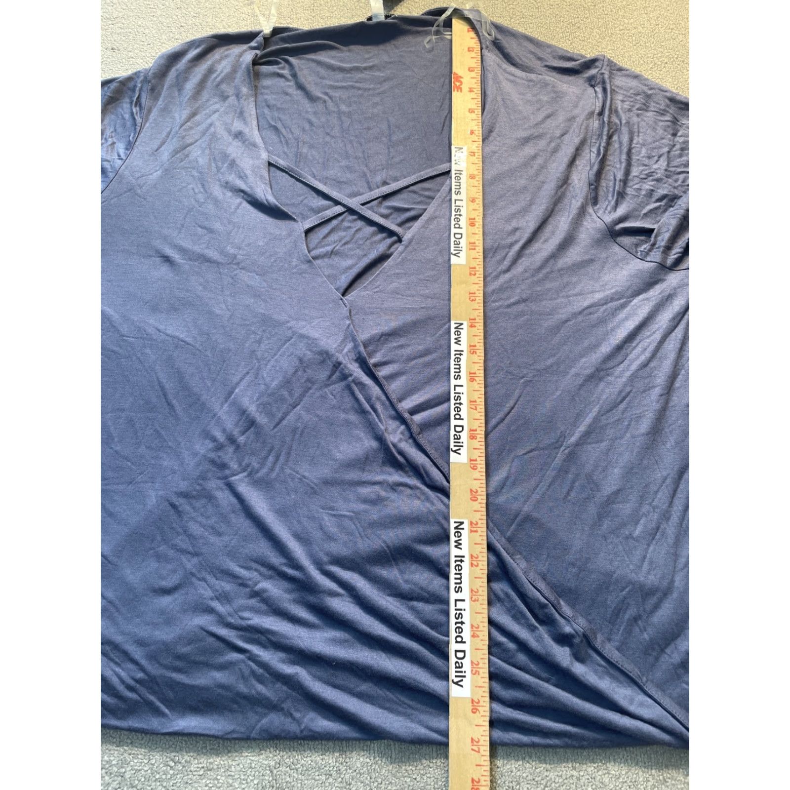 Vintage VINTAGE Love Fire Women's Top 3XL Indigo Short Sleeve T-Shirt Shirt Size Plus Womens X? Wait Size XXL / US 16-18 / IT 52-54 - 4 Thumbnail