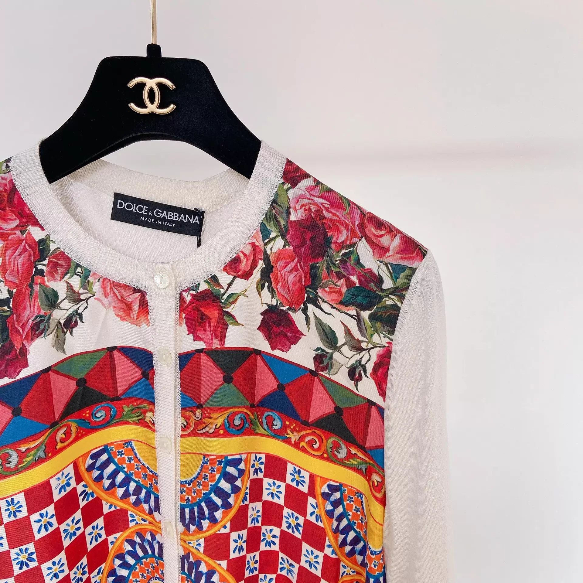 Dolce & Gabbana DOLCE&GABBANA Patterned Knit Cardigan 40 Size S / US 4 / IT 40 - 4 Thumbnail