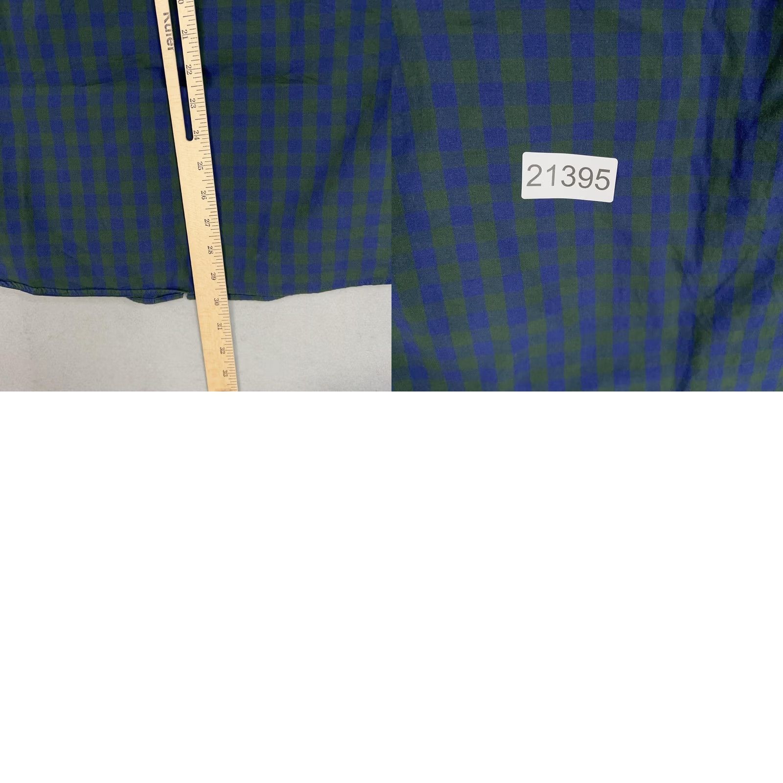 J.Crew J.CREW Shirt Mens Large Blue Green Gingham Plaid Button-Down Collar Pocket Casual Preppy Size US L / EU 52-54 / 3 - 9 Thumbnail
