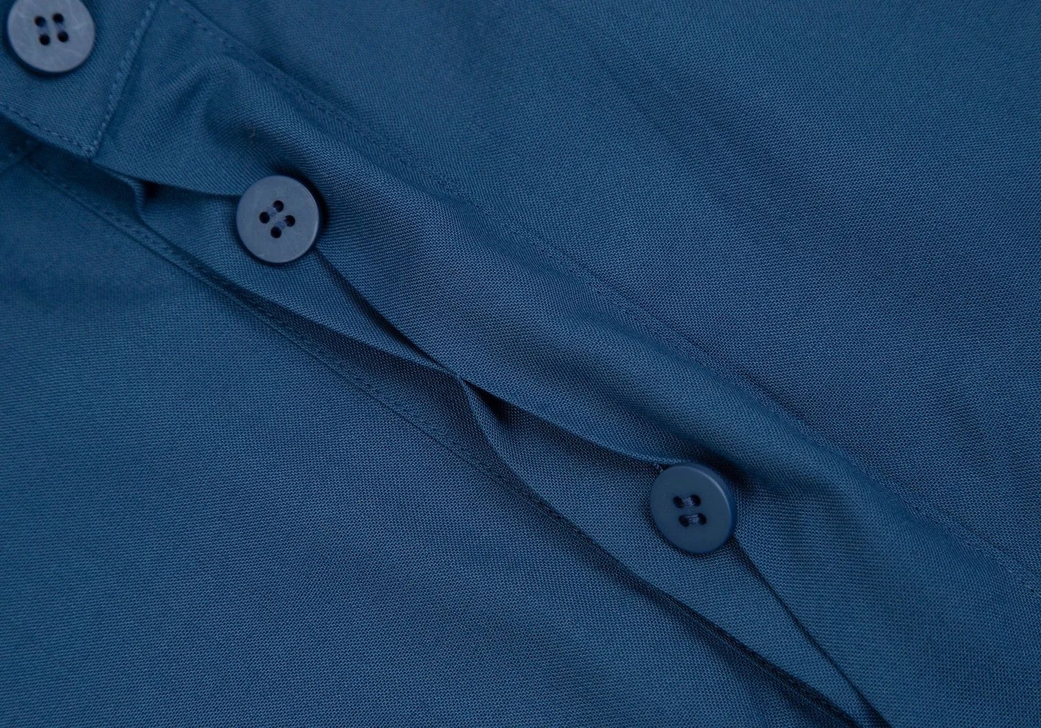 Issey Miyake Stand Collar Dolman Pullover Shirt in Blue2 Size US M / EU 48-50 / 2 - 5 Thumbnail