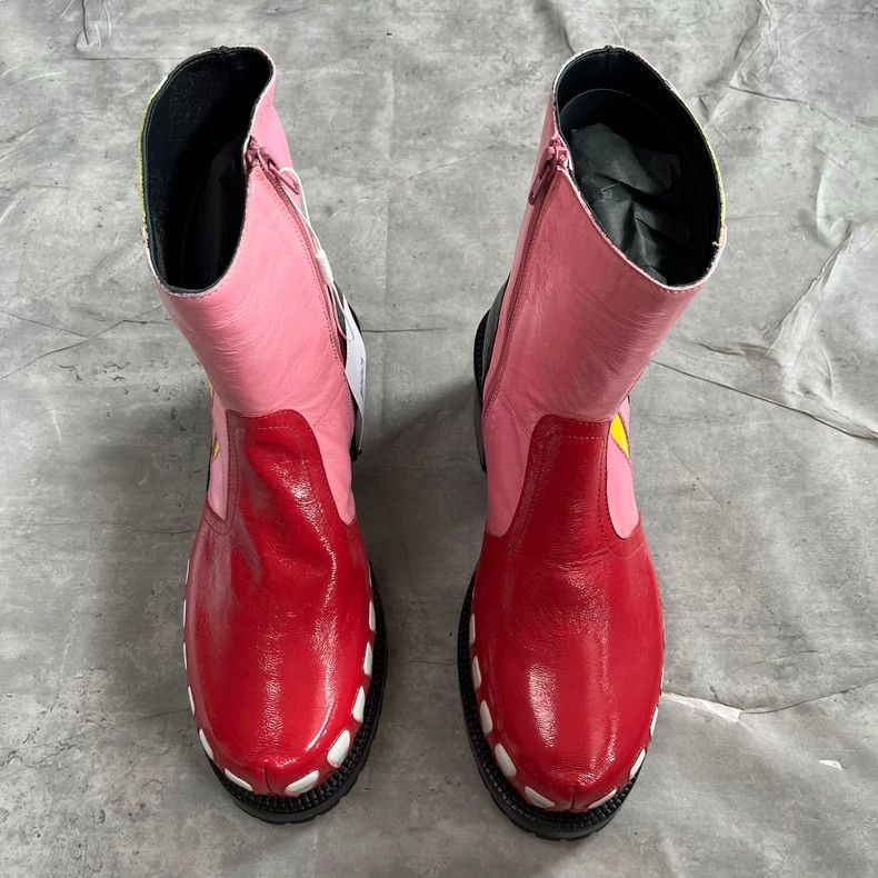 Walter Van Beirendonck Walter Van Beirendonck 23 FW white teeth high heel boots Size US 10 / EU 43 - 2 Thumbnail