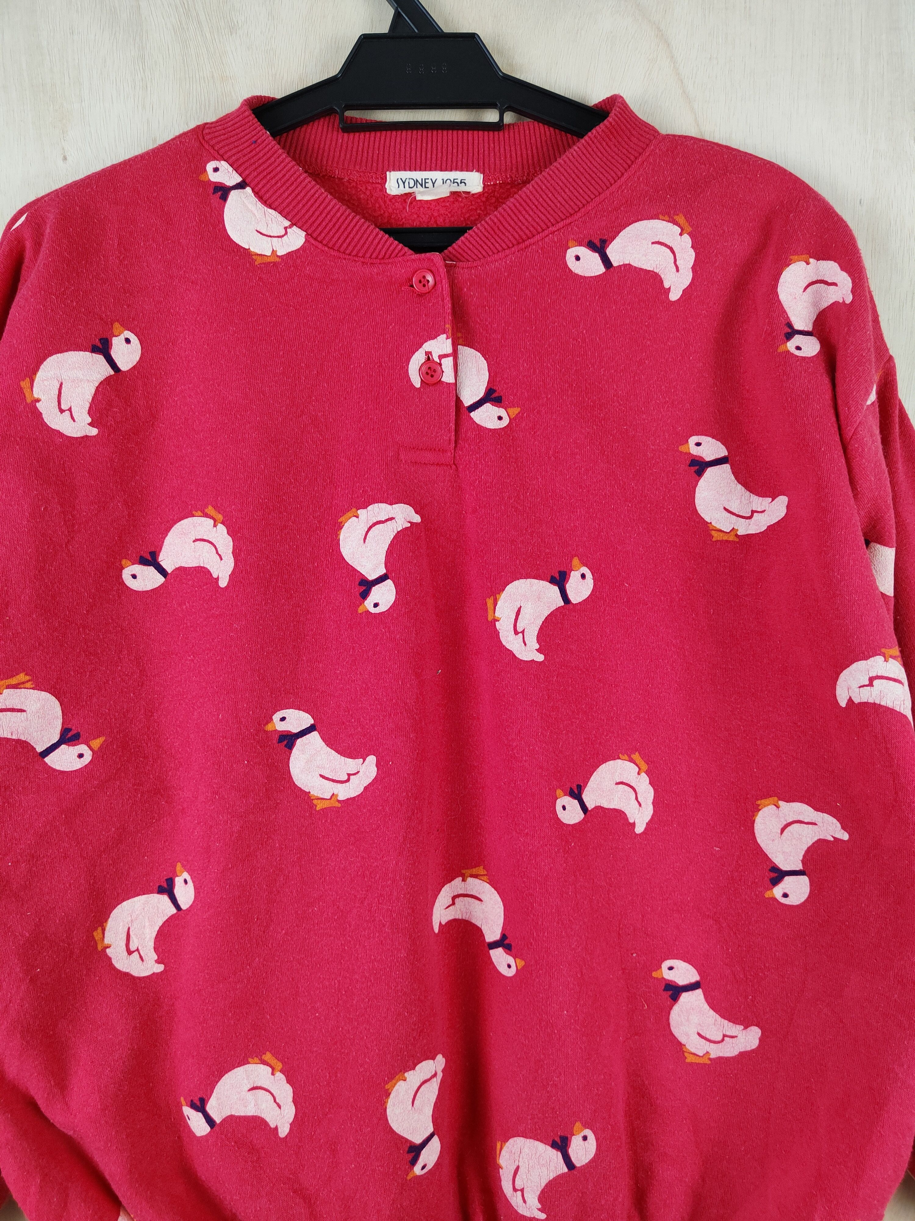 Japanese Brand Sydney 1955 Red Duck fullprint vintage Sweatshirts #S2559 Size US M / EU 48-50 / 2 - 2 Thumbnail