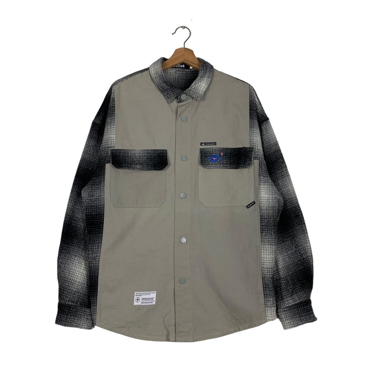 Japanese Brand .KOM Aestheticview Fashion Snap Button Jacket #0328-C15 Size US L / EU 52-54 / 3 - 3 Thumbnail