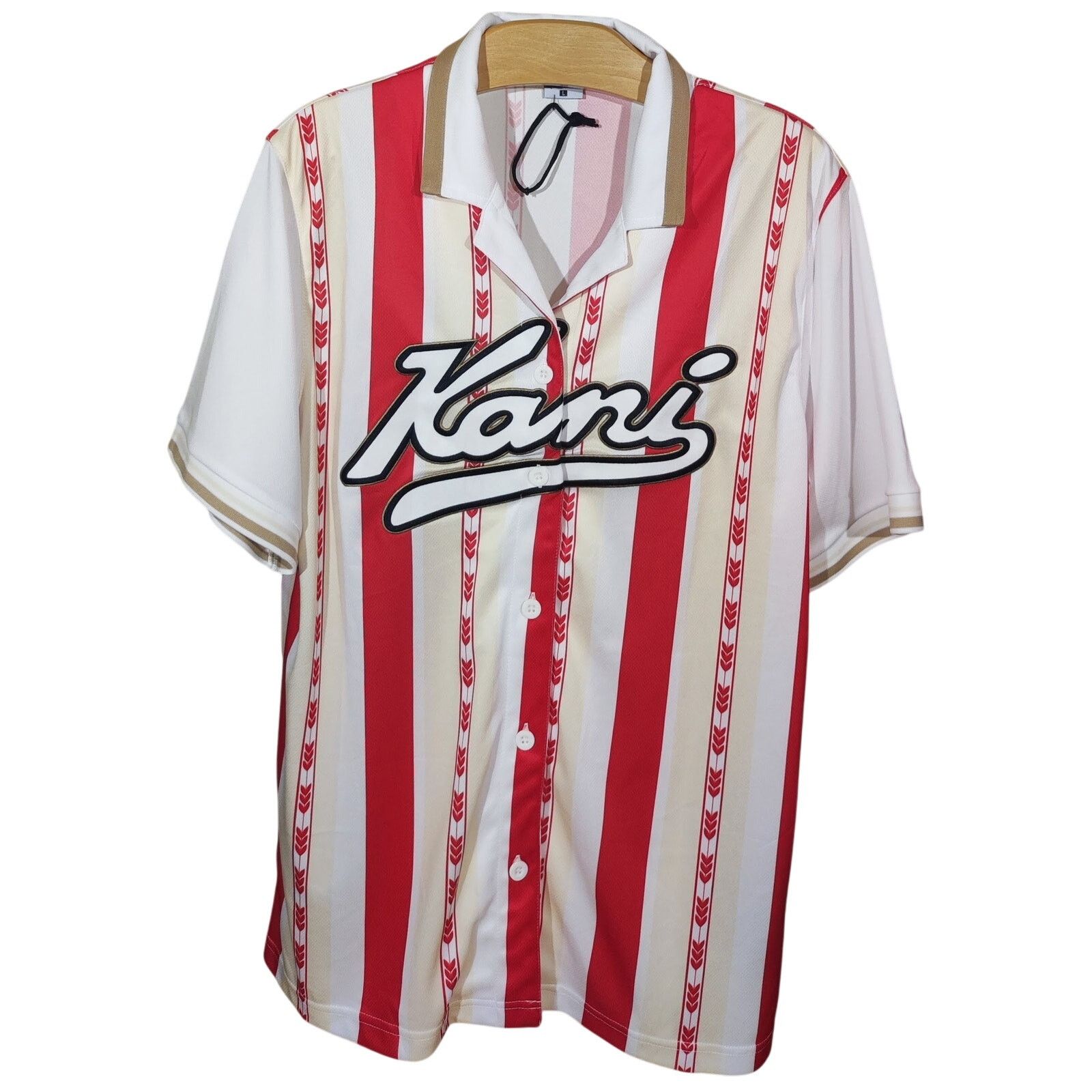 Karl Kani Karl Kani Varsity Block Stripe Baseball Shirt Mens L Chevron Size US L / EU 52-54 / 3 - 1 Thumbnail
