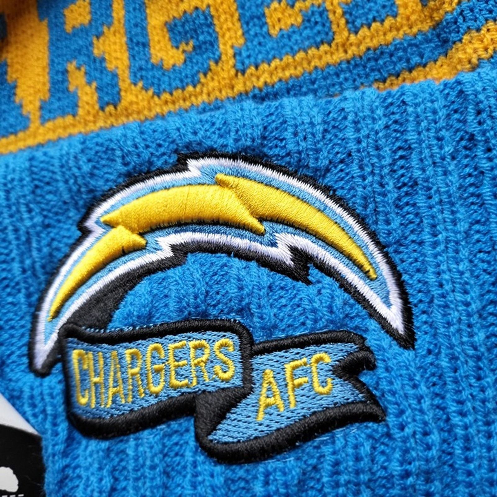 Other NWT Los Angeles Chargers Sport Knit Pom Beanie Fleece Lined Size ONE SIZE - 2 Thumbnail