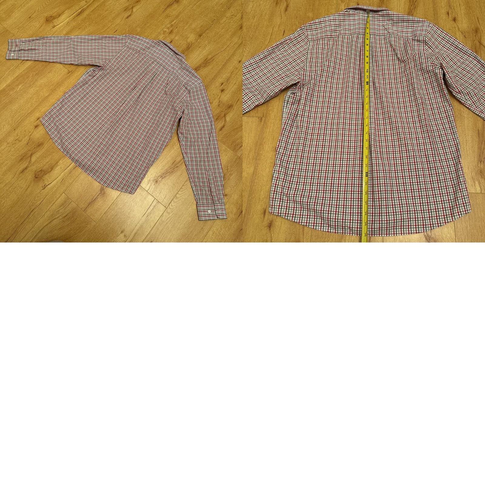 Cutter & Buck Cutter Buck Mens Button-Up Shirt Plaid Check Cotton Red Grey Large L Multicoloured City Country Vintage: No Mens Size US L / EU 52-54 / 3 - 8 Thumbnail
