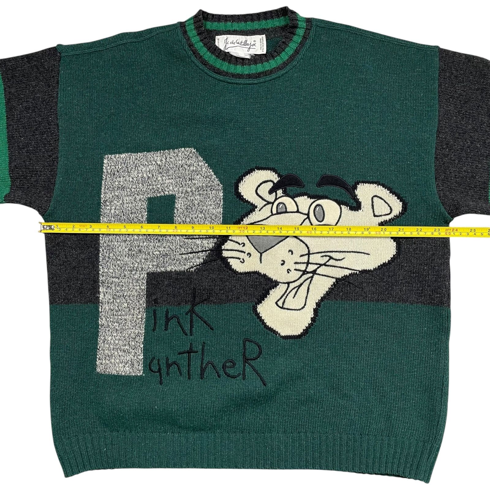 Vintage 90s JC DE CASTELBAJAC PINK PANTHER WOOL BLEND KNIT 50 Size US L / EU 52-54 / 3 - 9 Thumbnail
