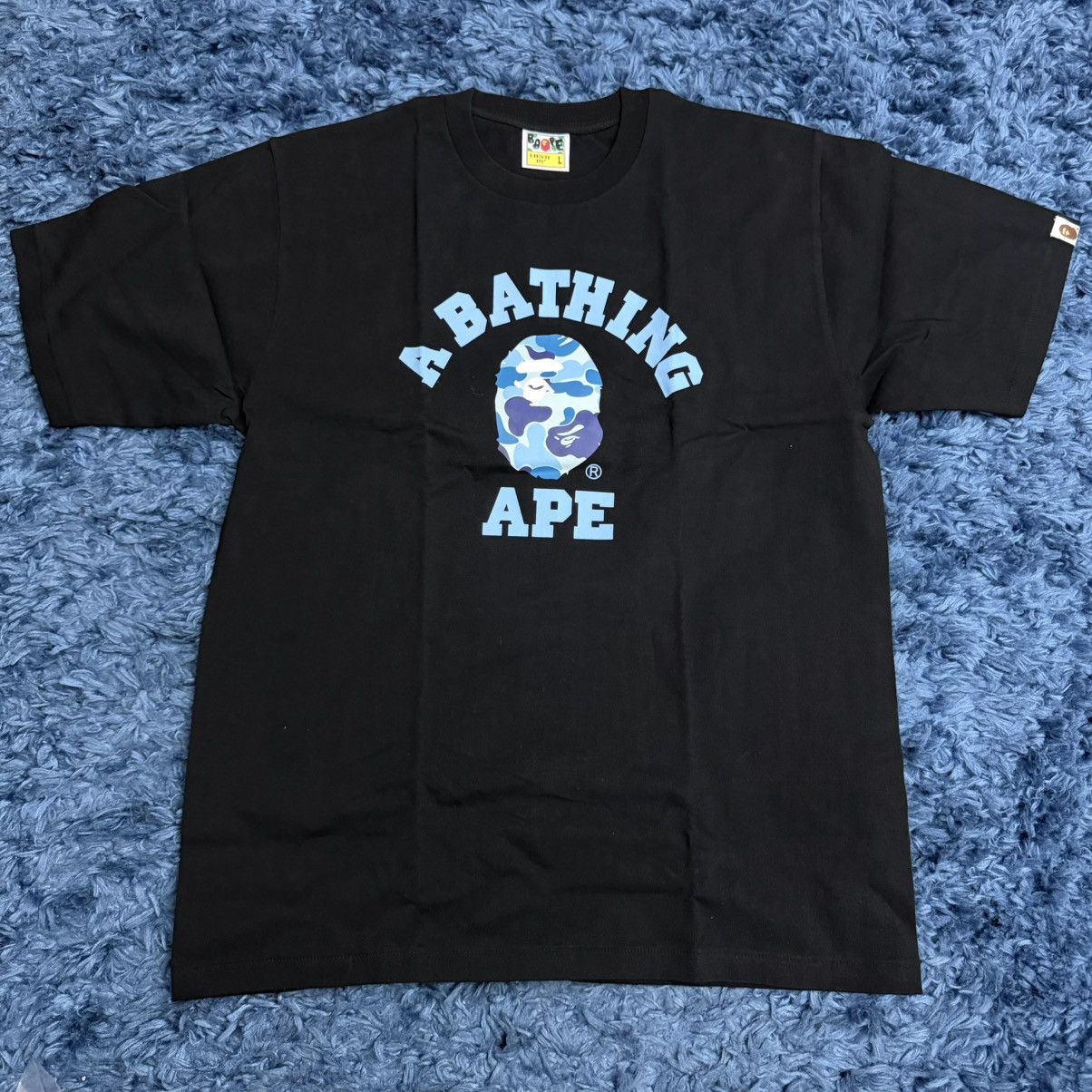 Bape Bape Black/Blue Camo Tee Size US L / EU 52-54 / 3 - 1 Thumbnail