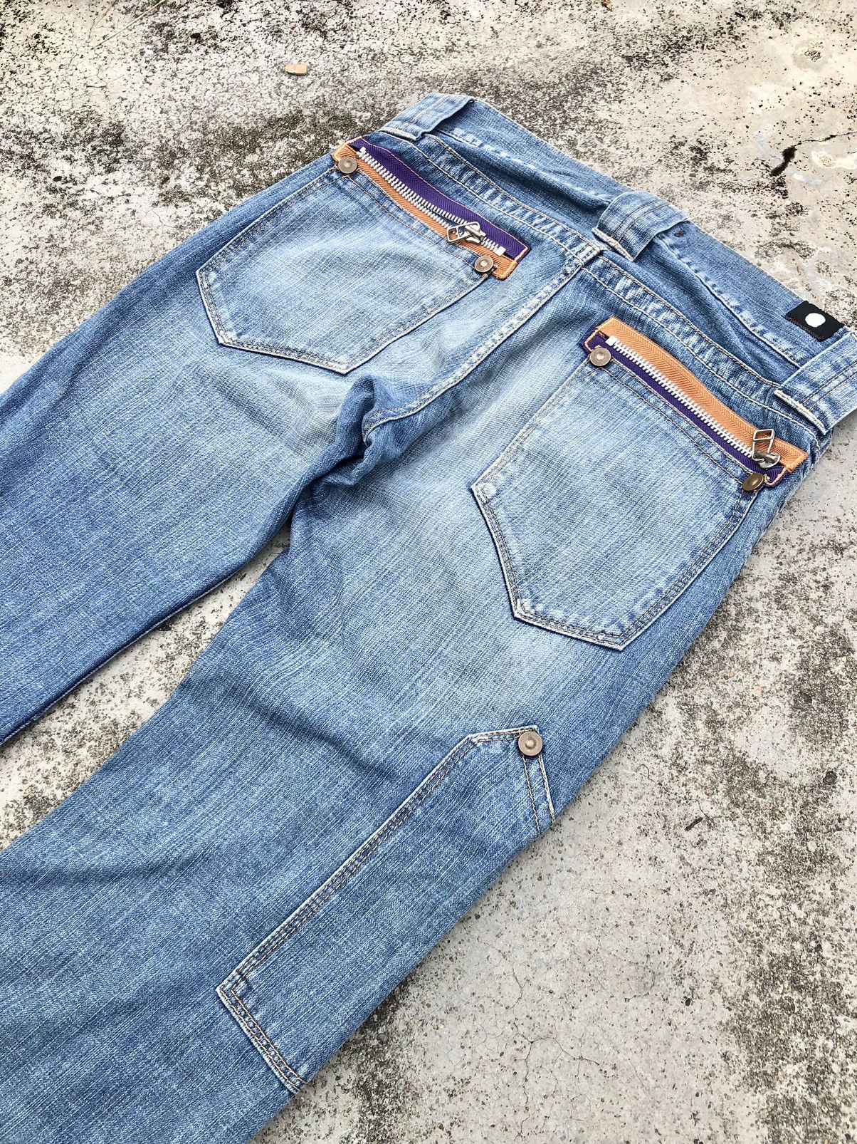 Japanese Brand WIDE LEG JAPANESSEN BLUE WAY JEANS Size US 34 / EU 50 - 7 Thumbnail