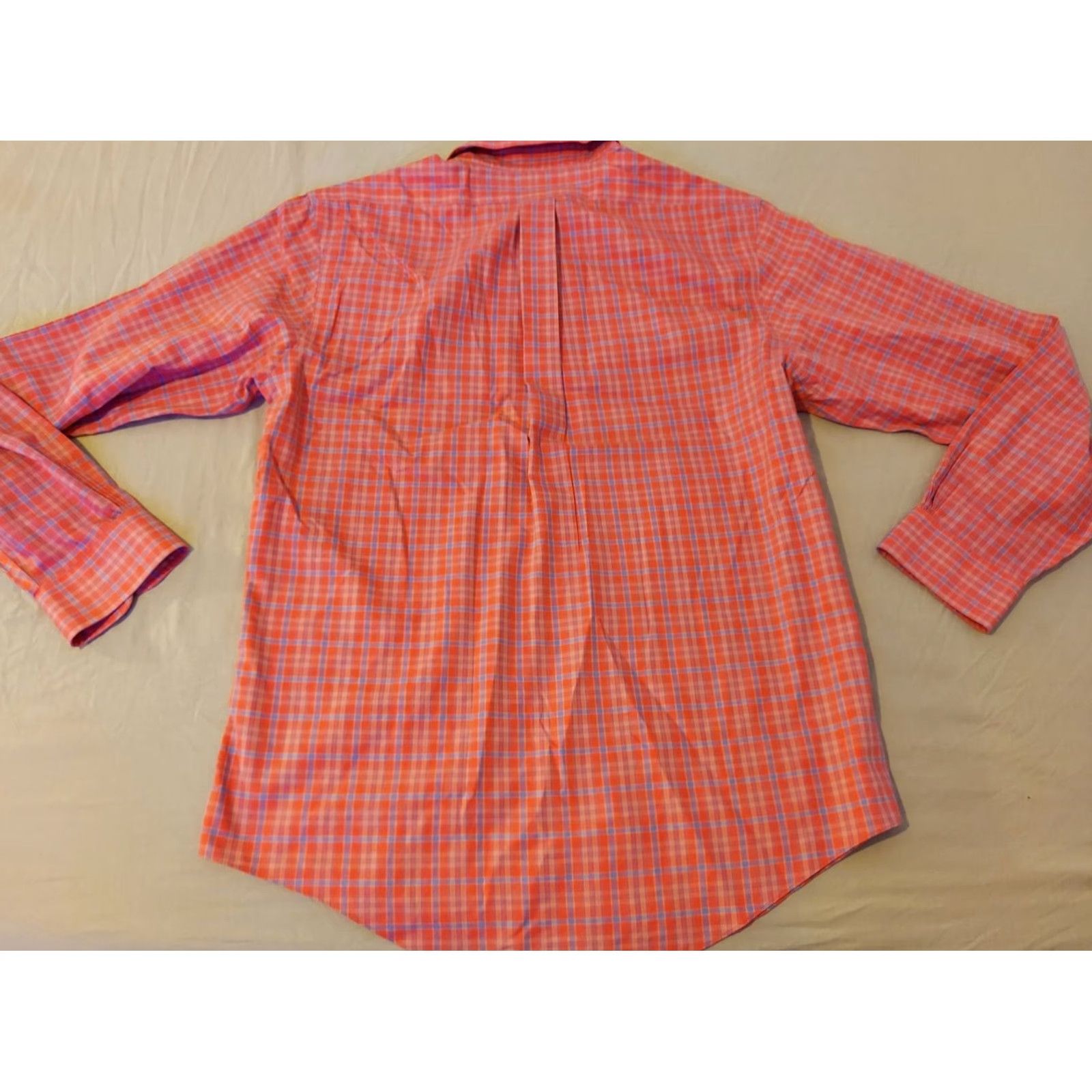 Brooks Brothers Brooks Brothers Dress Shirt L Large Orange Cotton Mens Button Regular Shirt Size 42R - 5 Thumbnail