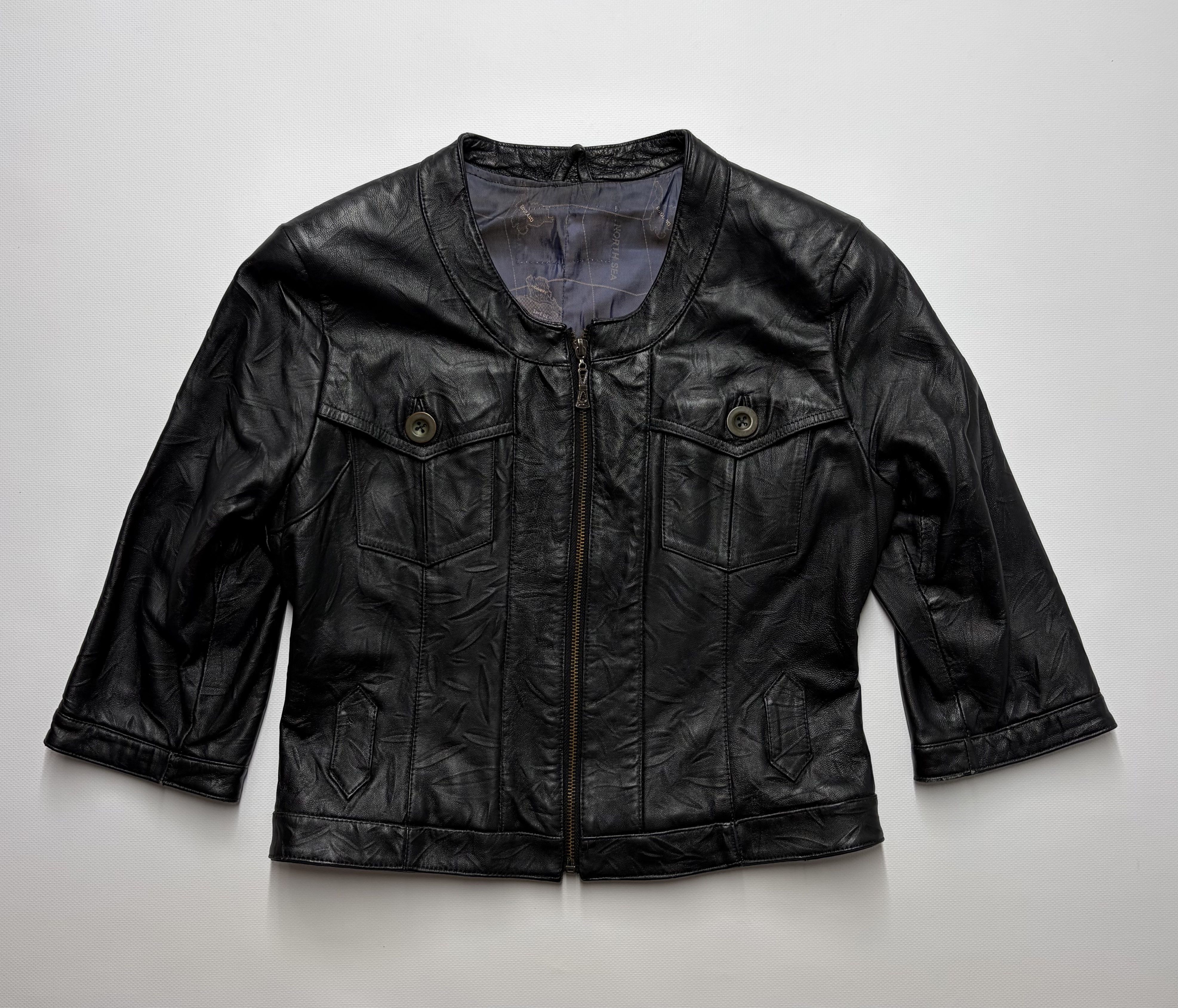 Vintage Vintage Women's Crop Leather Jacket Size M / US 6-8 / IT 42-44 - 10 Thumbnail