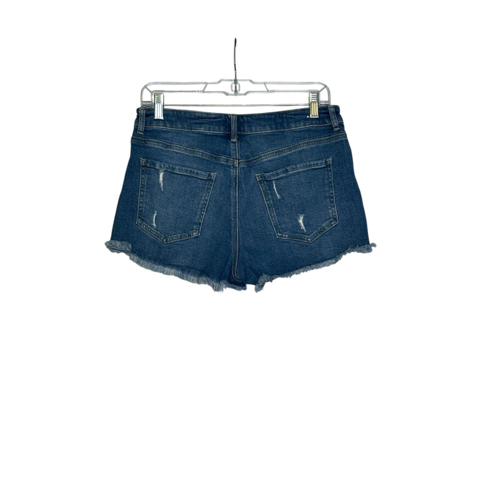 Forever 21 FOREVER 21 blue distressed raw hem jean shorts size 30 Size 30" / US 8 / IT 44 - 6 Thumbnail