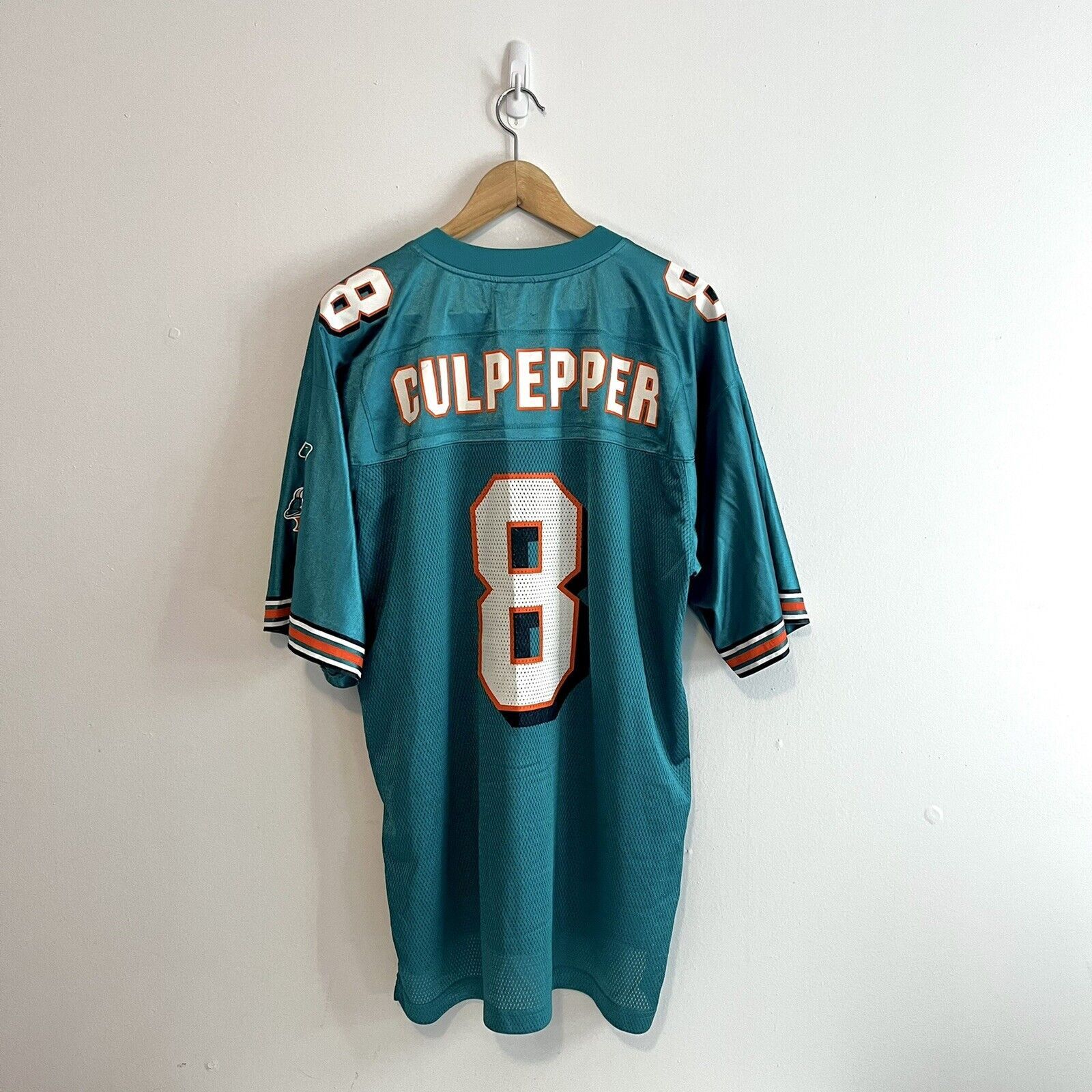 Reebok 2000s Reebok Daunte Culpepper #8 Miami Dolphins Jersey Y2K Size US L / EU 52-54 / 3 - 1 Thumbnail