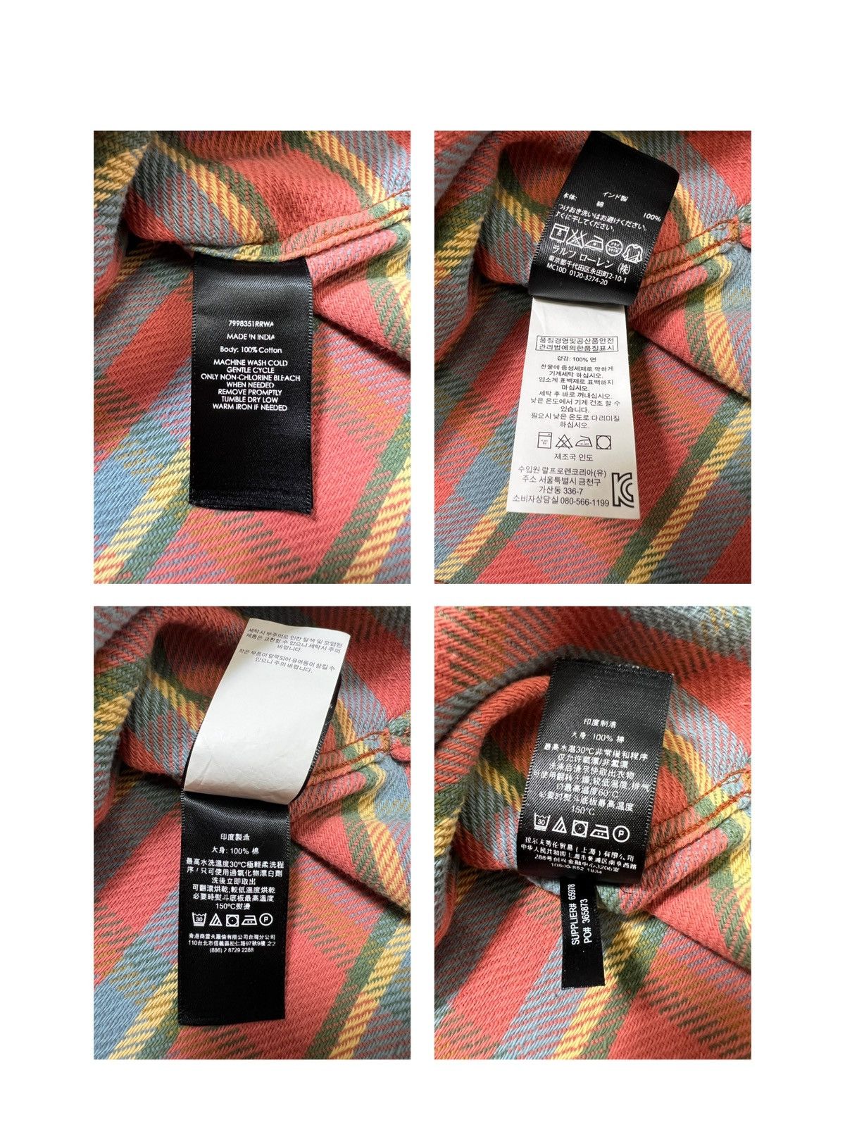 RRL Ralph Lauren RRL Ralph Lauren - Cameron Plaid Cotton Twill Flannel Shirt Size US S / EU 44-46 / 1 - 15 Thumbnail