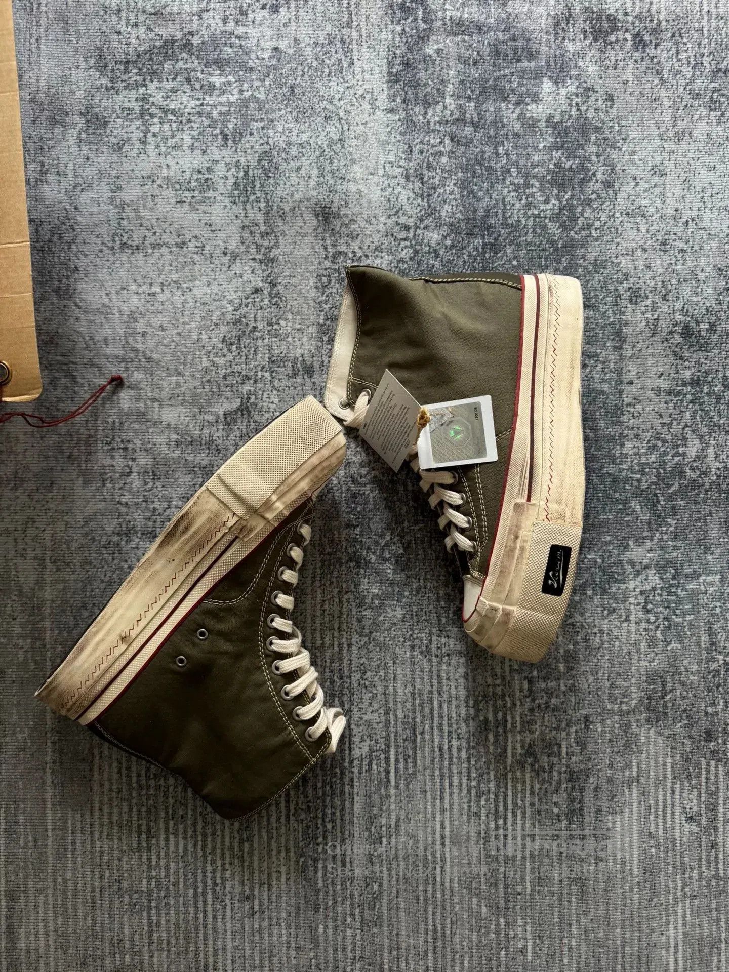 Visvim visvim high-top canvas shoes in green. Size US 9.5 / EU 42-43 - 2 Thumbnail