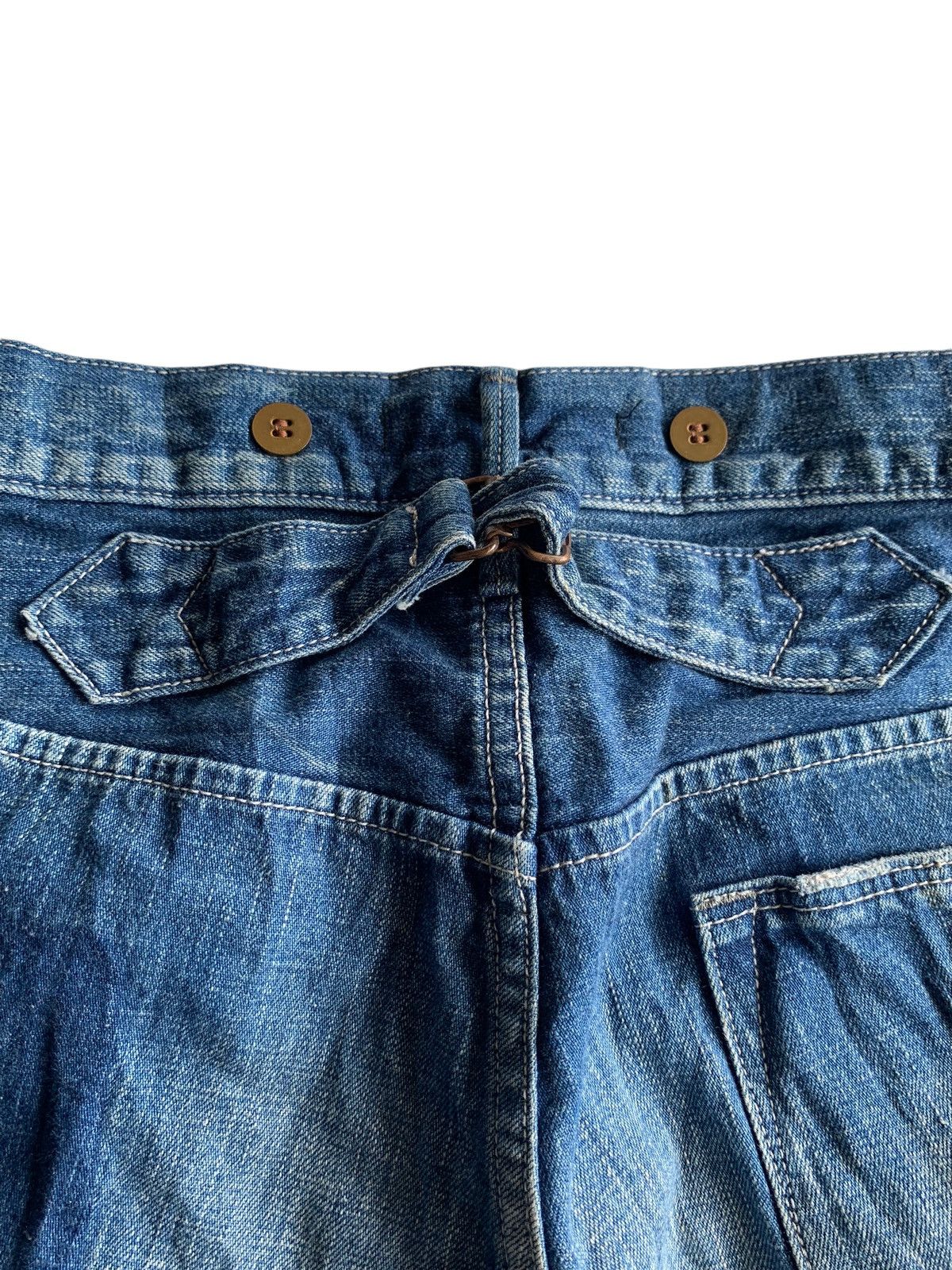 Japanese Brand × Vintage Johnbull Buckle Back Selvedge Jeans Denim Size US 29 - 11 Thumbnail