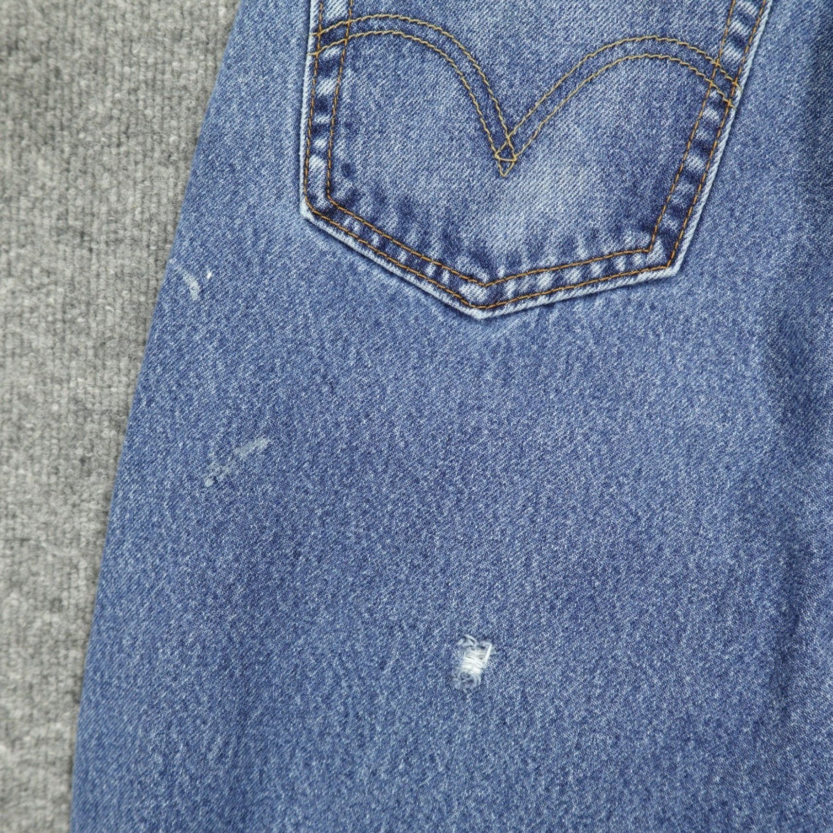 Levi's Levi's 505 Jeans Mens 36x30 Blue Regular Fit Straight Leg Stretch Denim Size US 36 / EU 52 - 4 Thumbnail