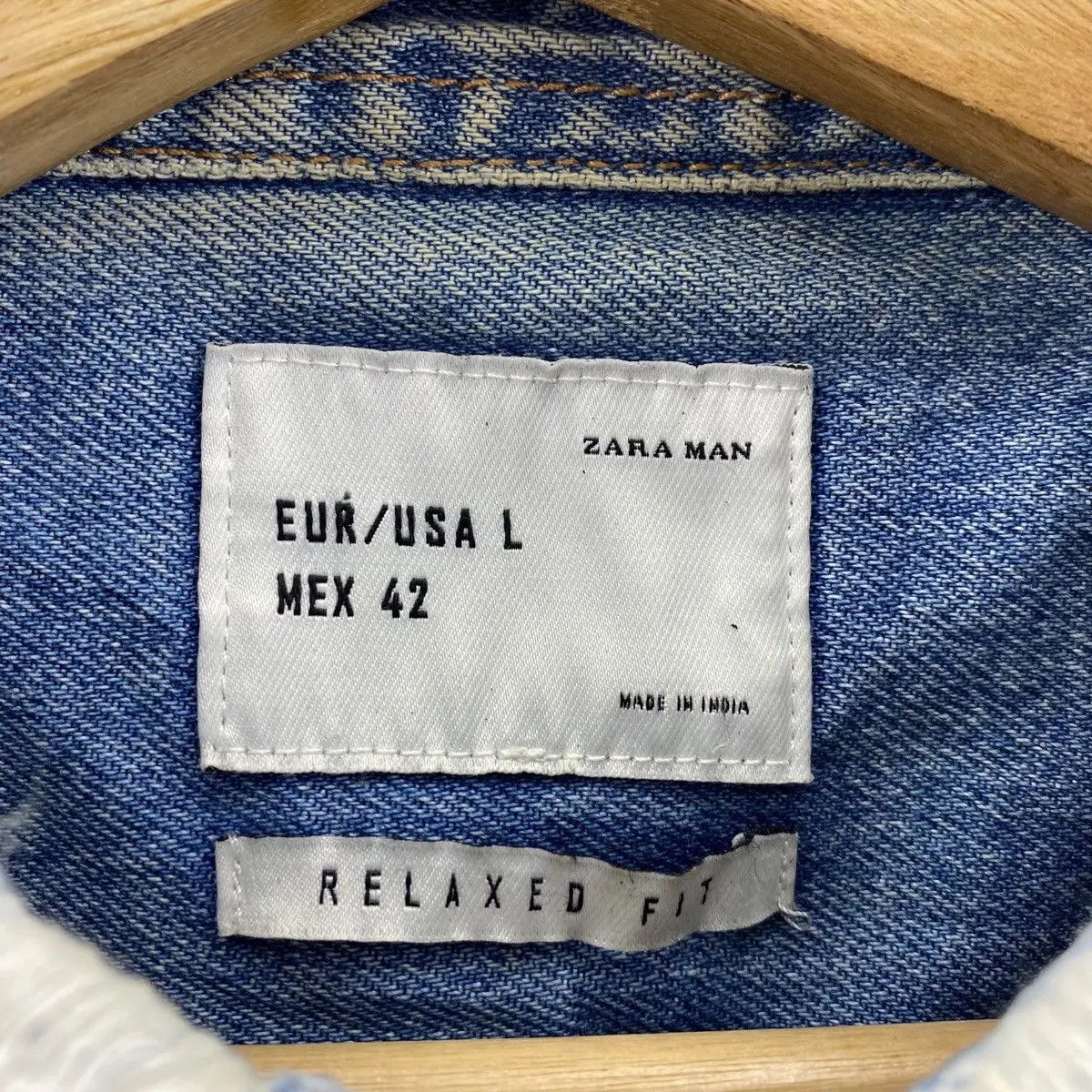 Zara Vtg ZARA MAN Relaxed Fit Distress Jeans Denim Jacket Size US L / EU 52-54 / 3 - 4 Thumbnail